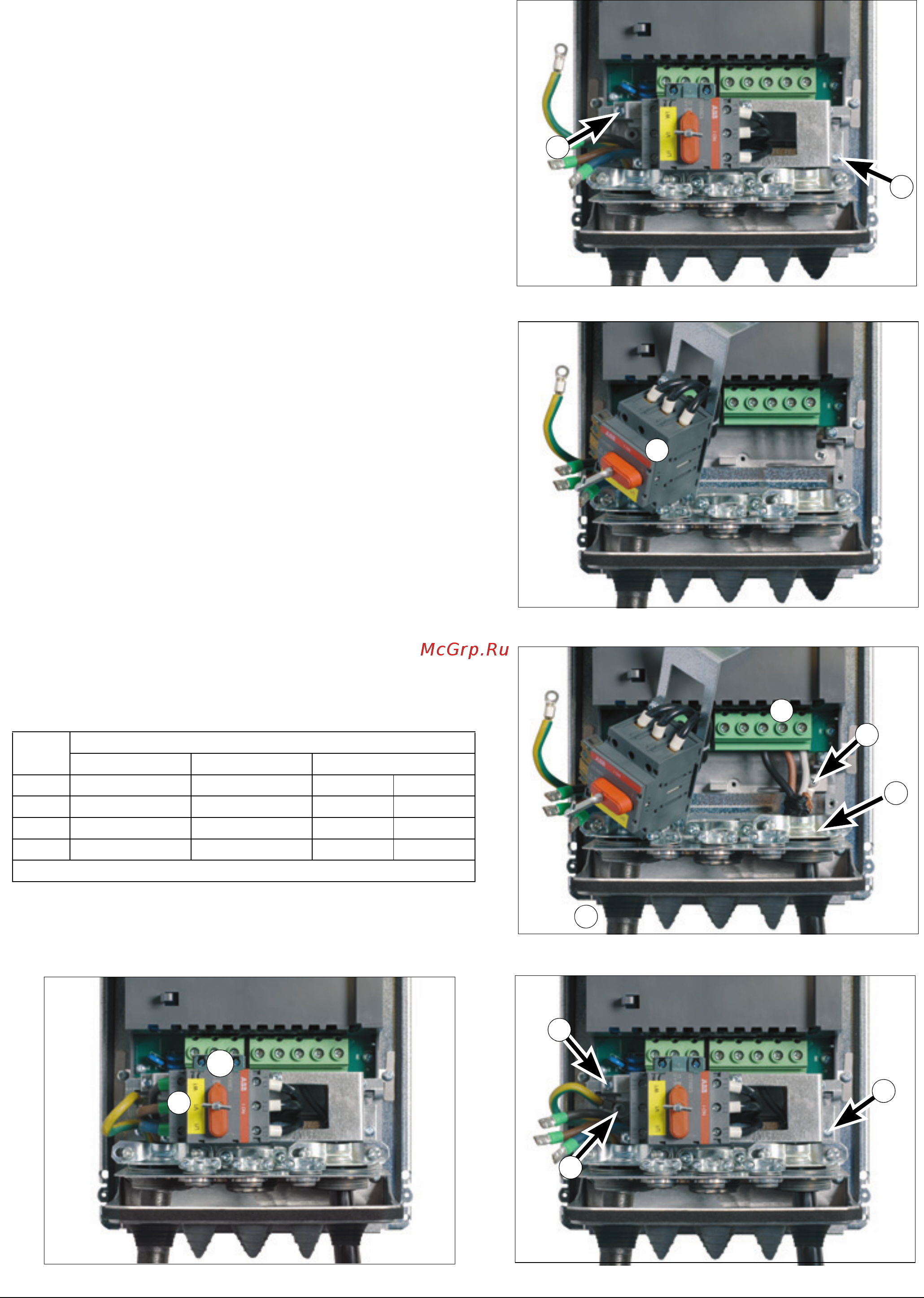 ABB ACH550-01-04A1-4 [14/28] Rimuovere il coperchio anteriore come indicato nel manuale utente