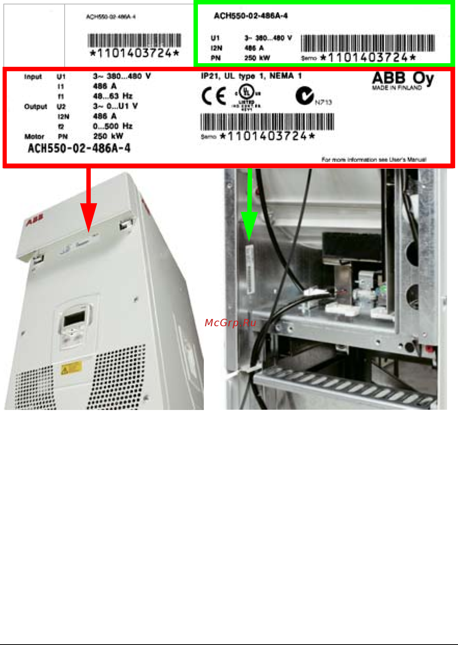 ABB ACH550-02-645A-4 [22/454] Drive identification