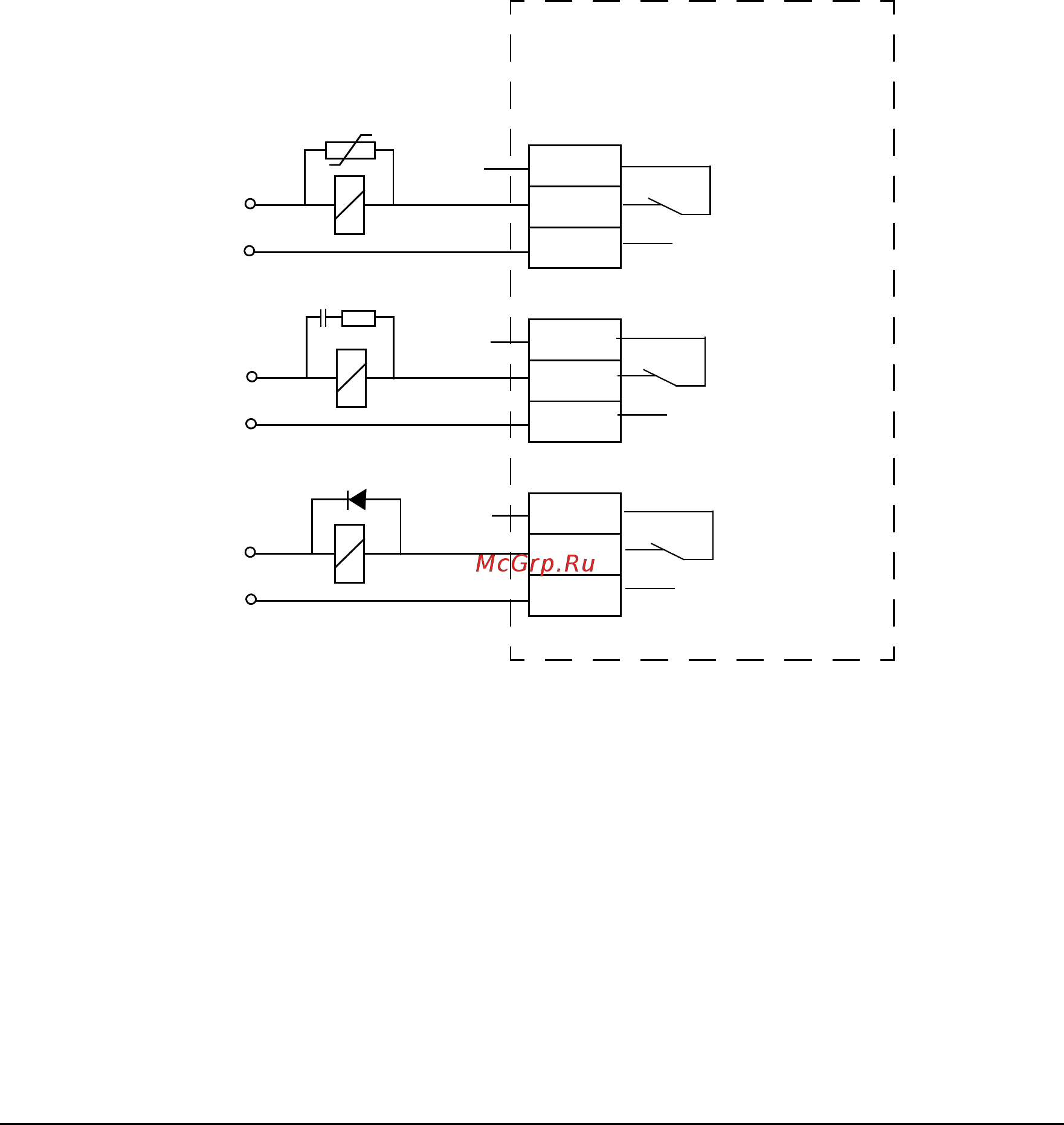 ABB ACH550-02-645A-4 [42/454] Protecting the relay output contacts and attenuating disturbances in case of inductive loads