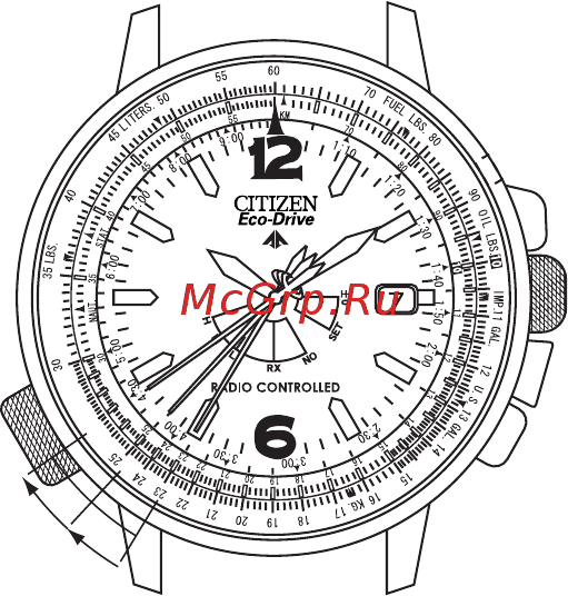 Citizen AS2020-53E [25/42] B insufficient charge warning function second hand moves at two second intervals