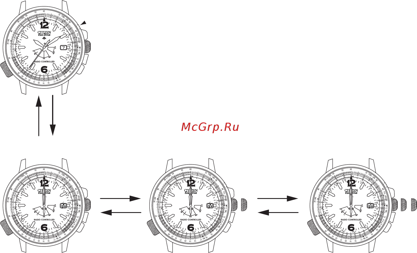 Citizen AS2020-53E [29/42] Changing the mode when setting the reference position