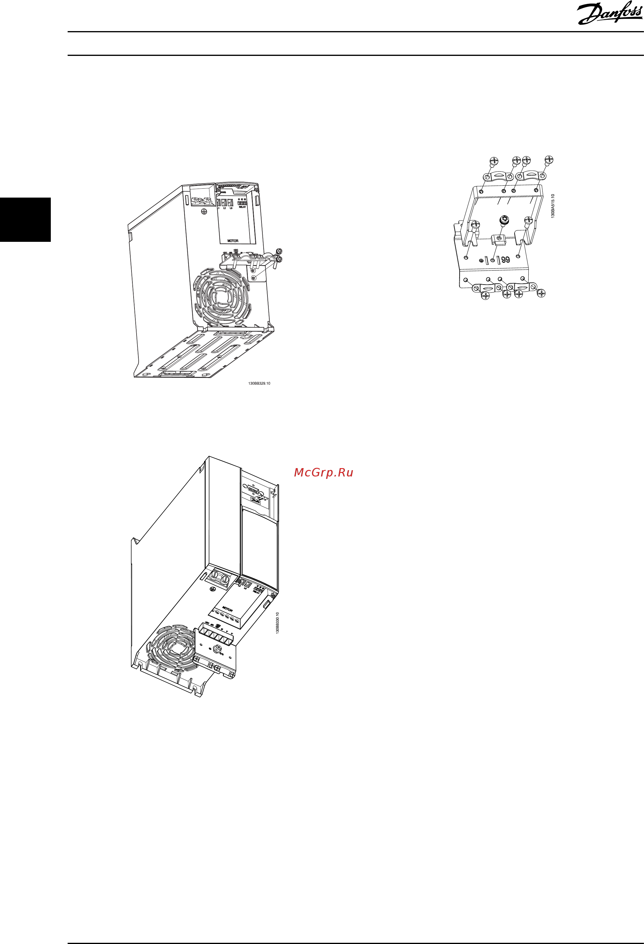 Danfoss Micro Drive FC-051P1K5 1.5кВт, 6.8А, 220В [39/103] Инструкция по монтажу развязывающей панели fc 51 для m4 и m5