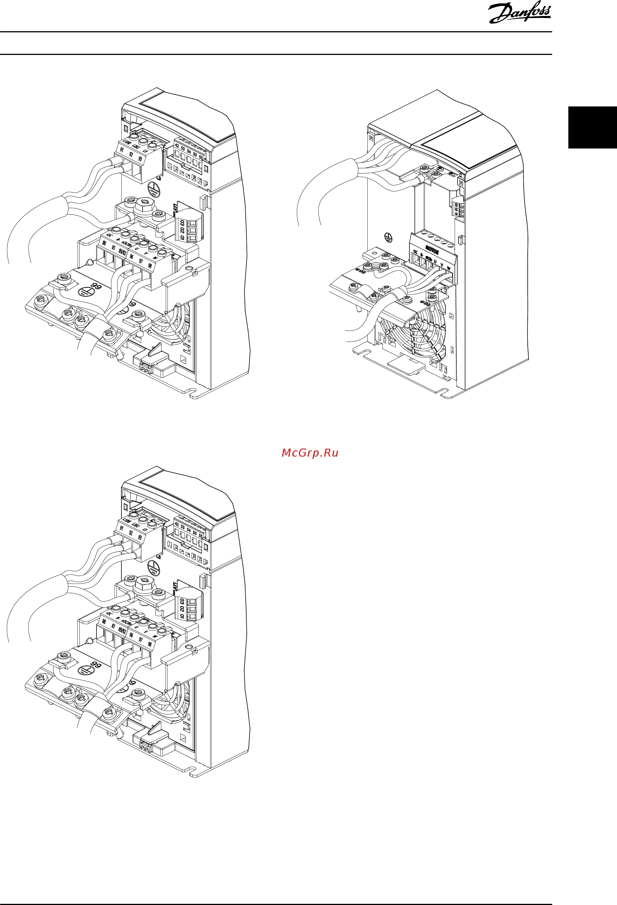 Danfoss VLT Midi Drive FC-280PK37 [17/92] Ac mains connection