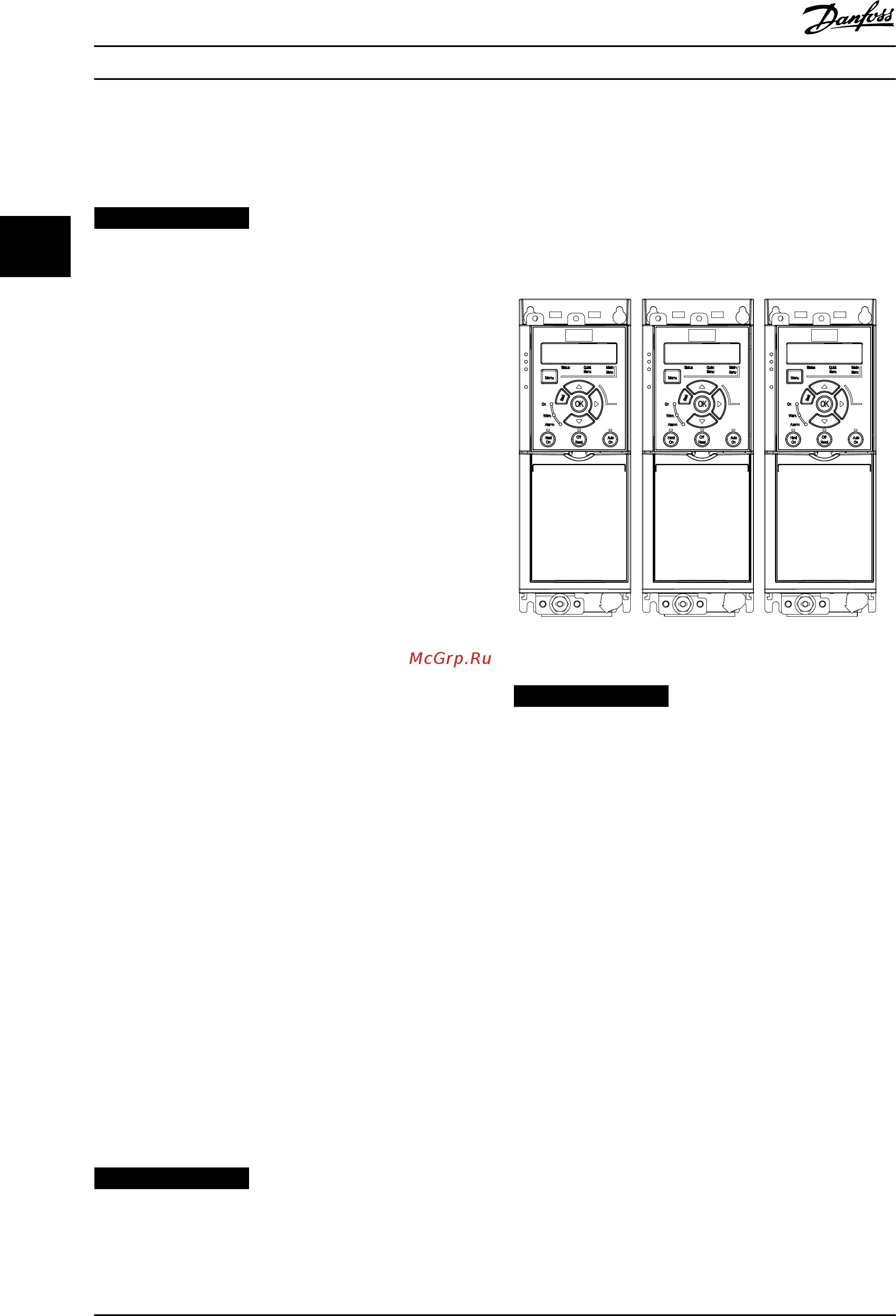 Danfoss VLT Midi Drive FC-280PK55 [12/76] Установка