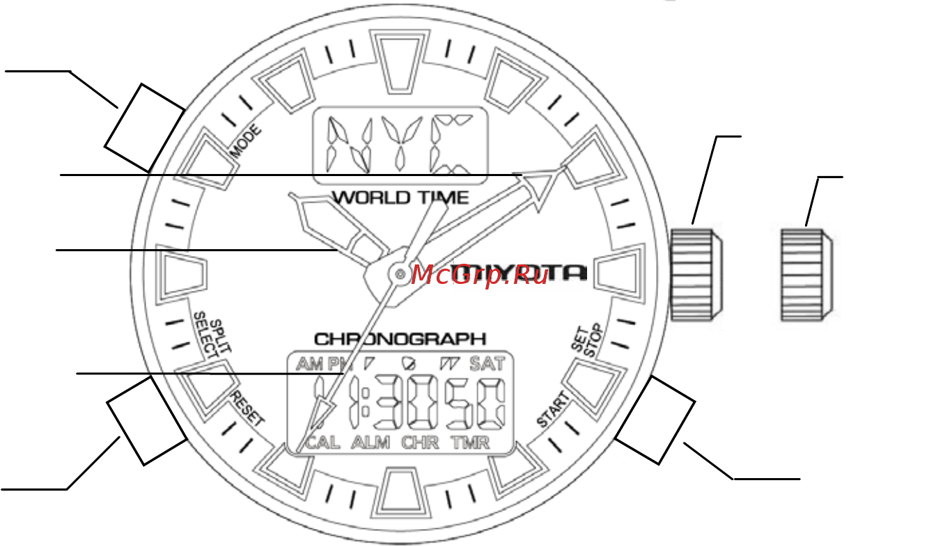 Festina F6738/E [12/80] Einstellen des digitalen displays