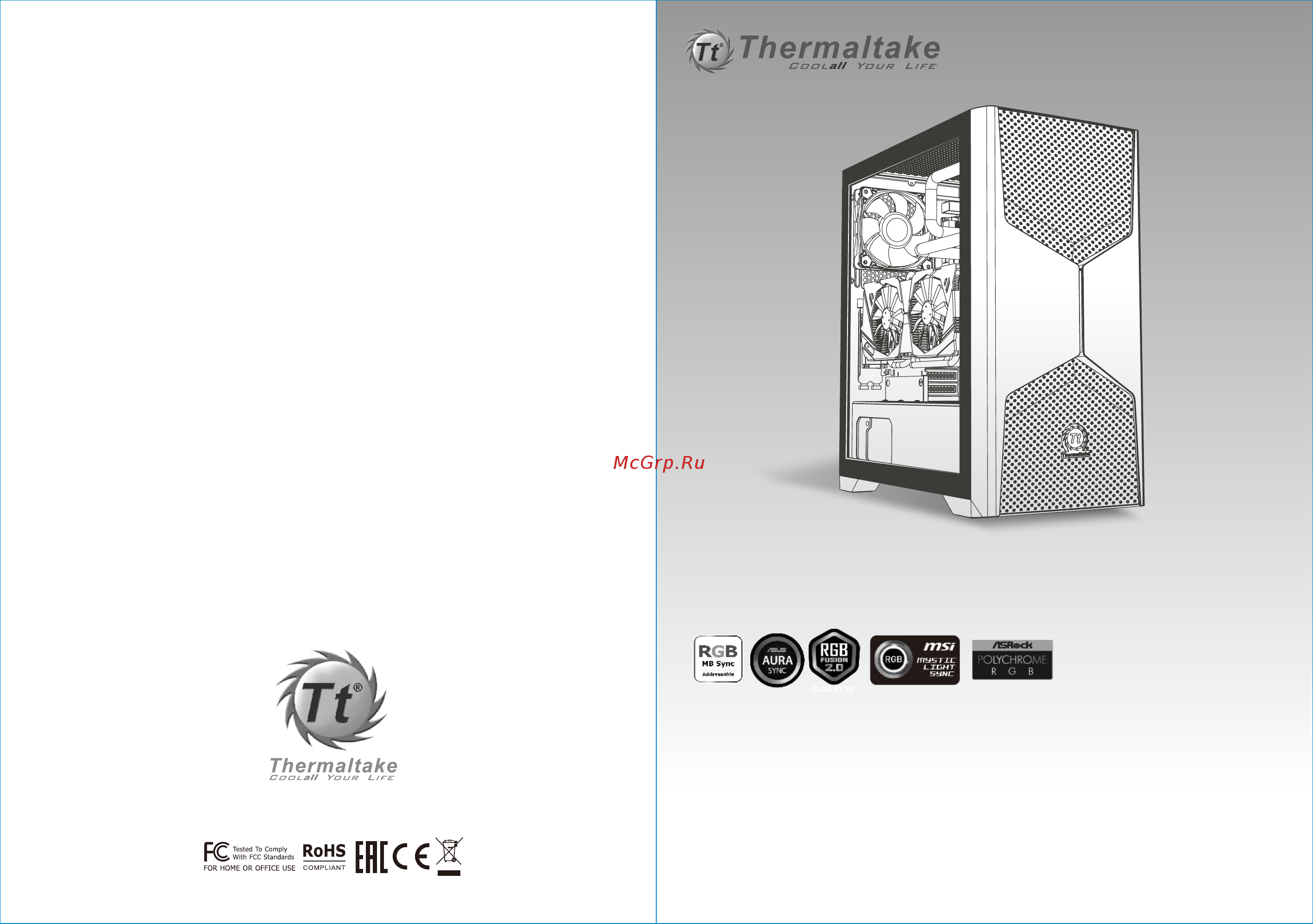 Thermaltake Commander G31 TG ARGB (CA-1P1-00M1WN-00) Инструкция по эксплуатации онлайн