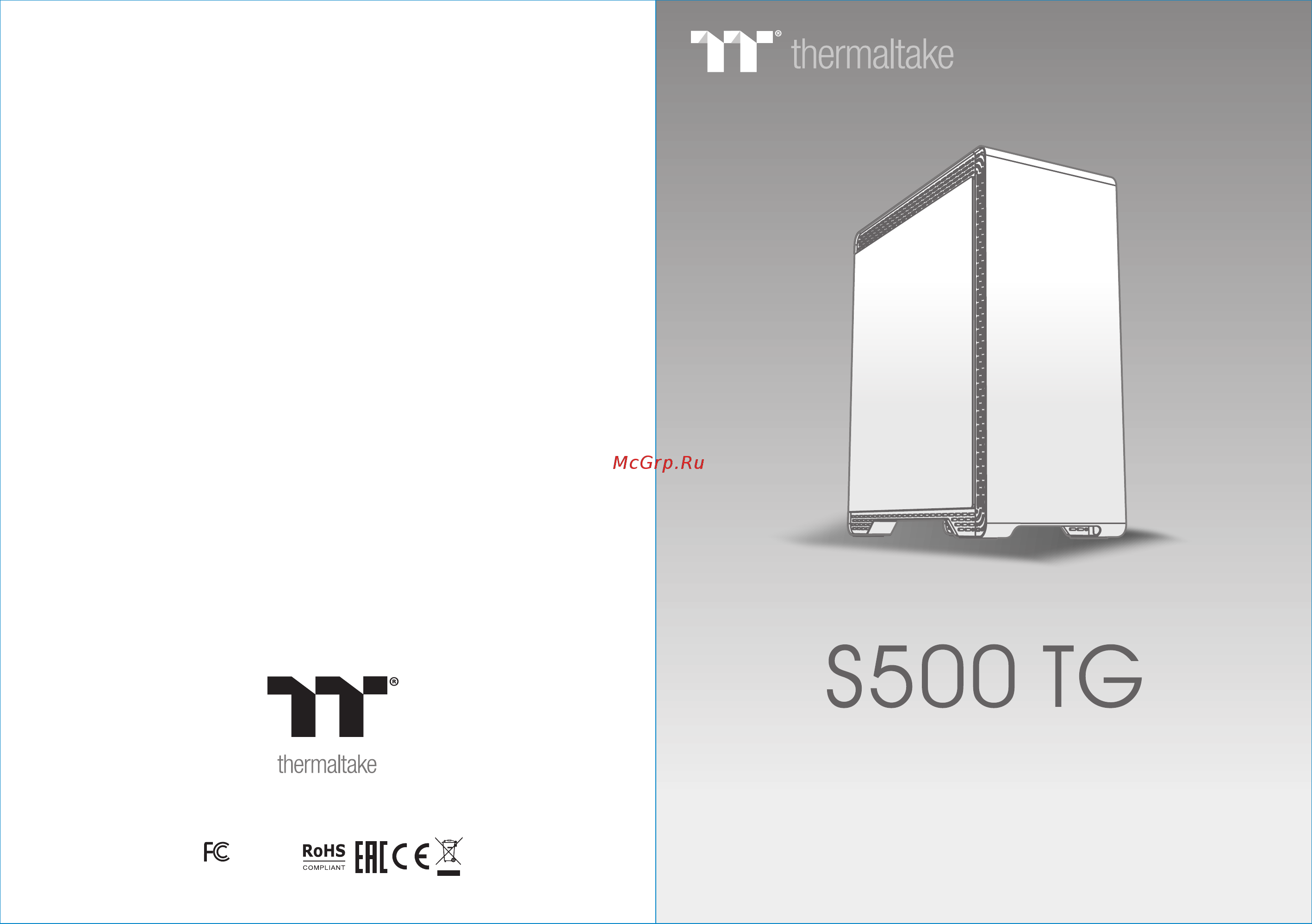 Thermaltake S500 TG (CA-1O3-00M1WN-00) Инструкция по эксплуатации онлайн