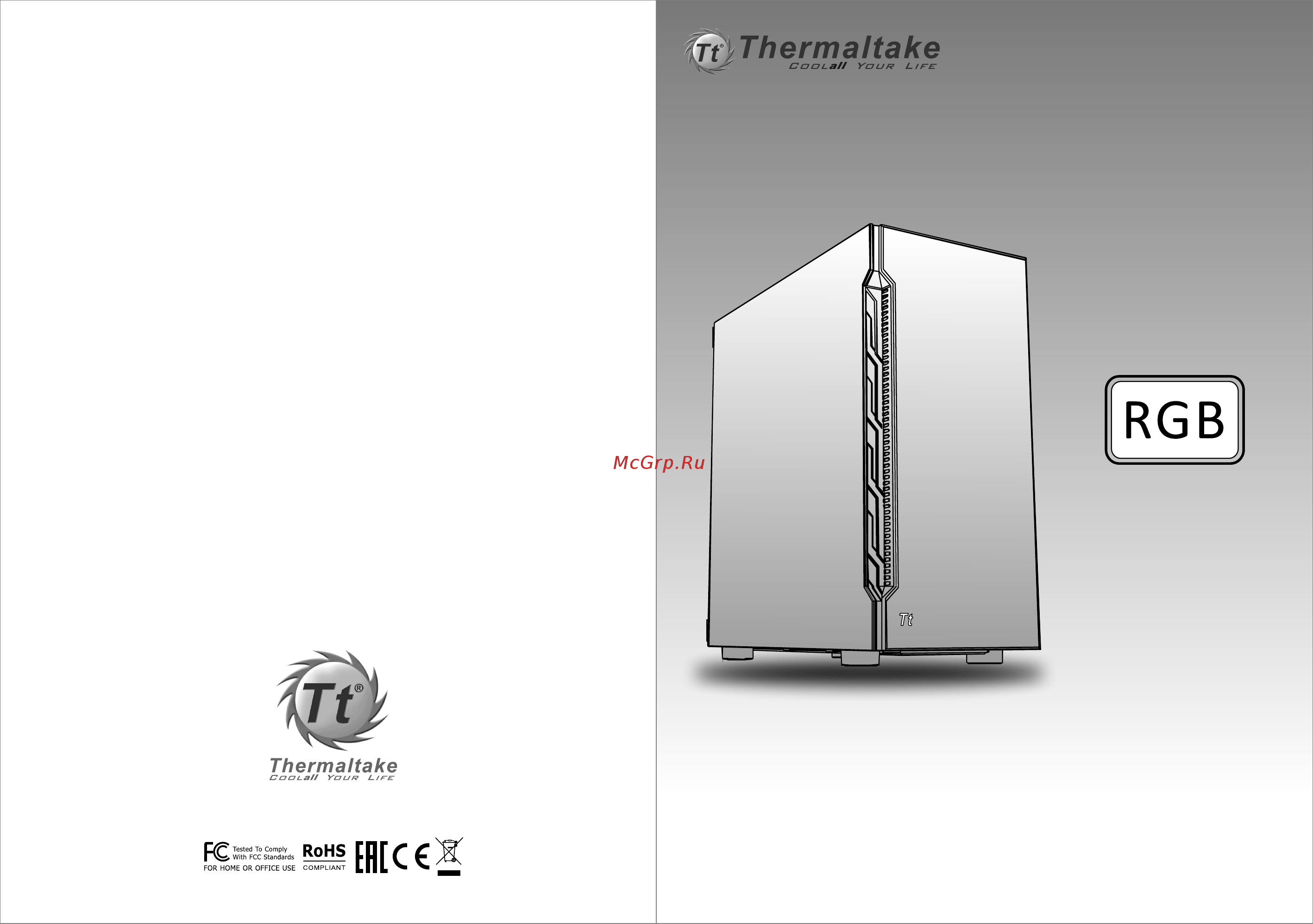 Thermaltake H200 TG Snow RGB (CA-1M3-00M6WN-00) Инструкция по эксплуатации онлайн