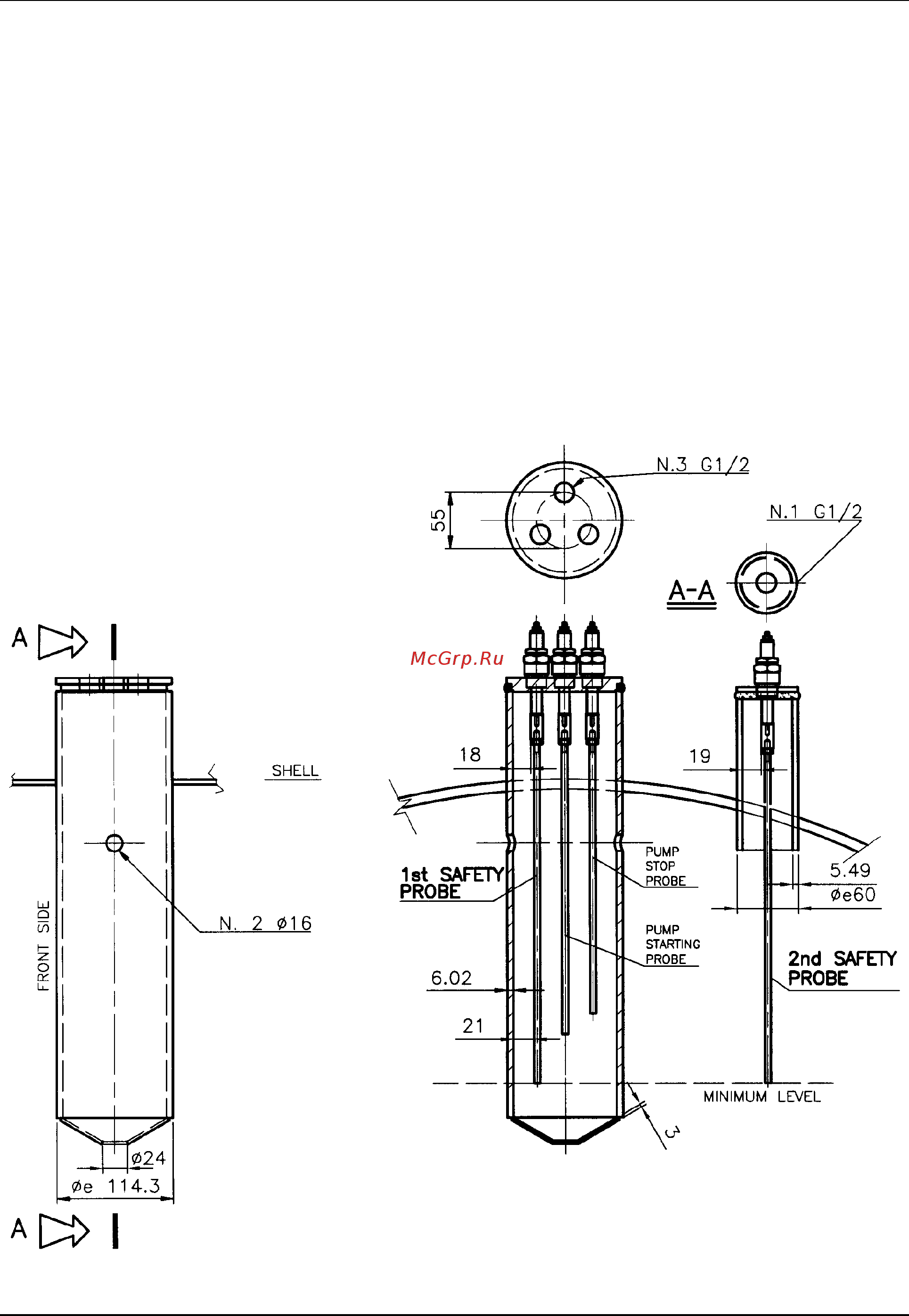 ICI Caldaie BX 1000 [18/24] Ограничители уровня воды