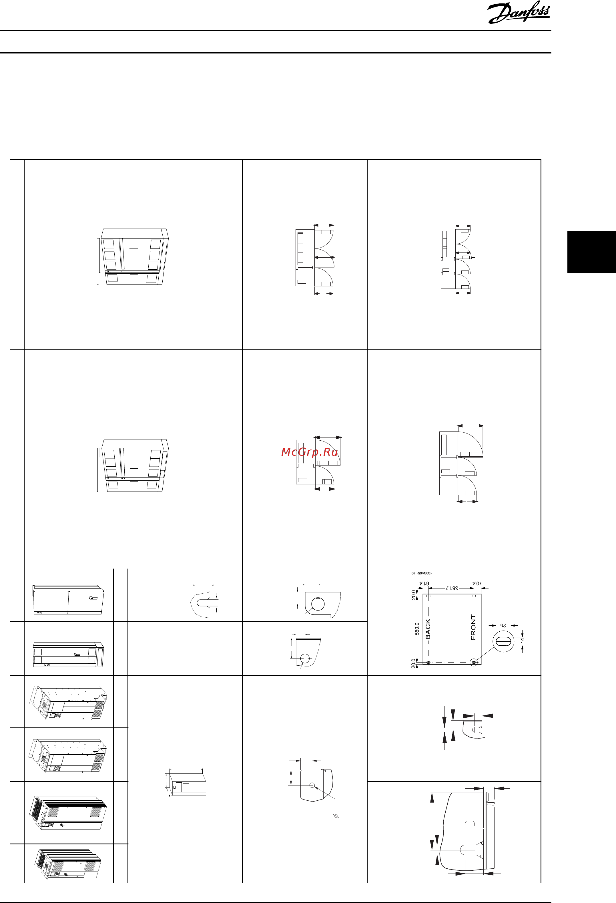 Danfoss VLT AQUA Drive FC-202P3K0S2 [101/218] Монтаж