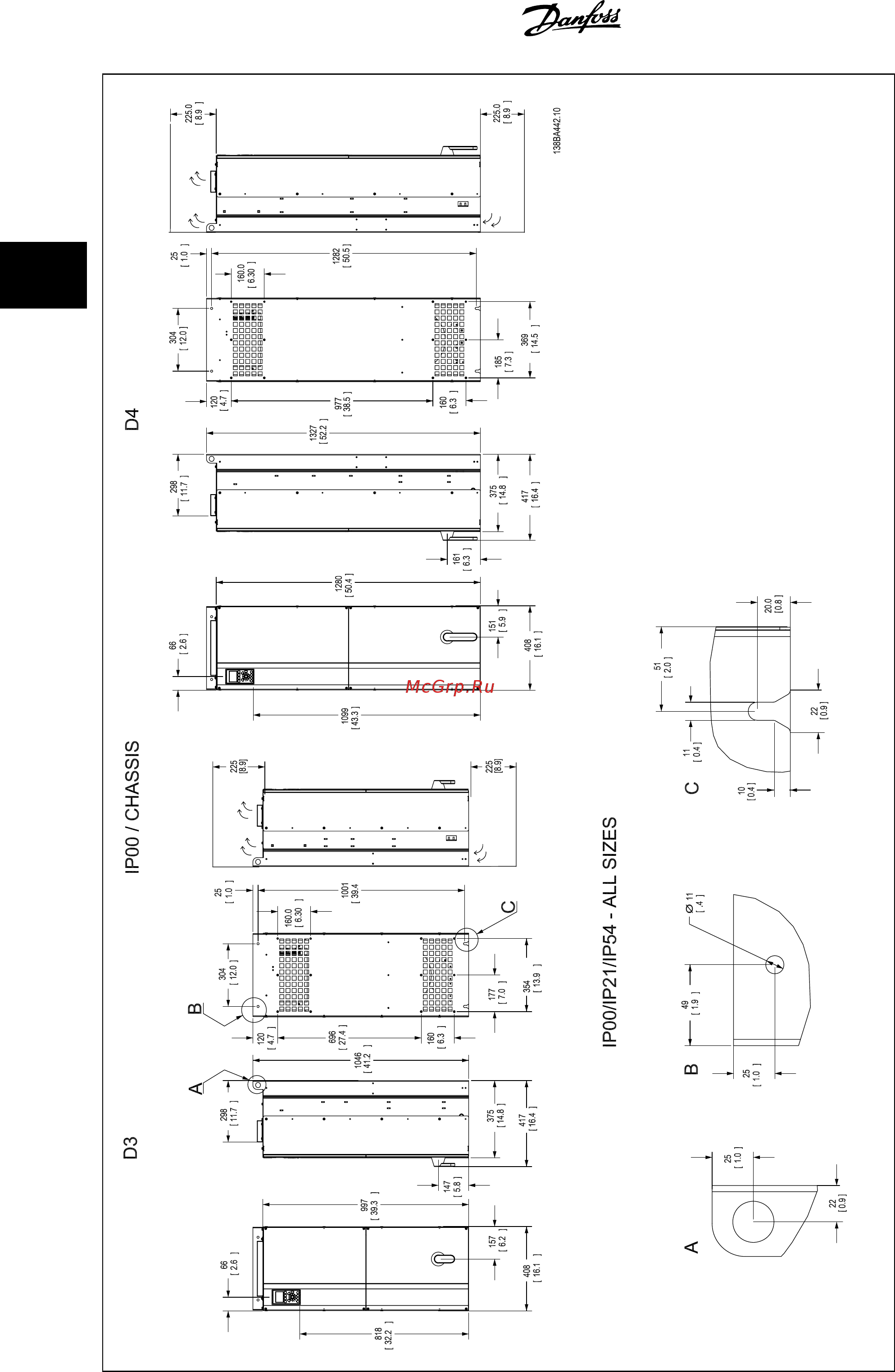 Danfoss VLT AQUA Drive FC-202P22KT4 Инструкция по эксплуатации HPD онлайн [18/196] 454326