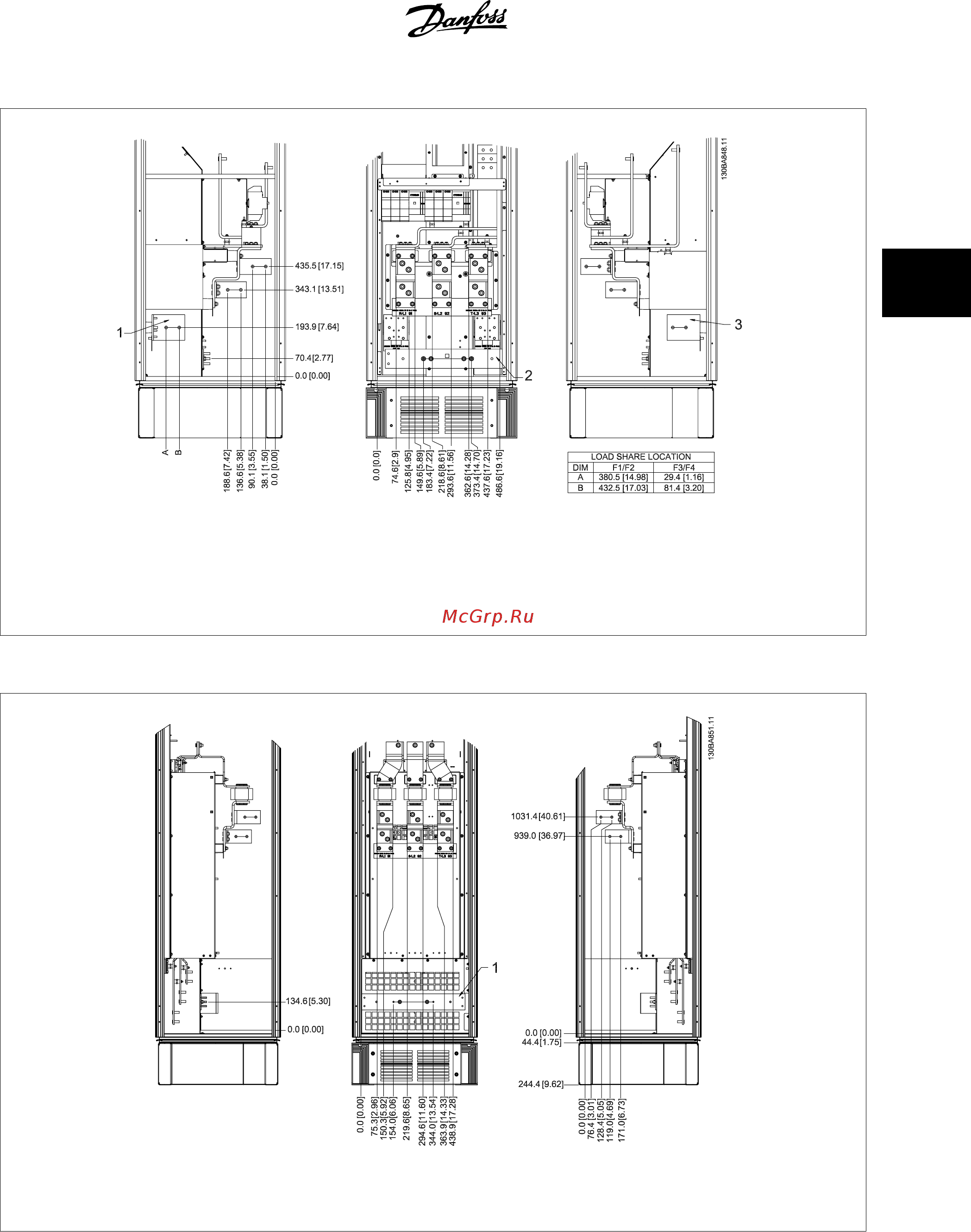 Danfoss VLT AQUA Drive FC-202PK37T4 [33/196] Инструкции по эксплуатации vlt aqua high power 3 монтаж