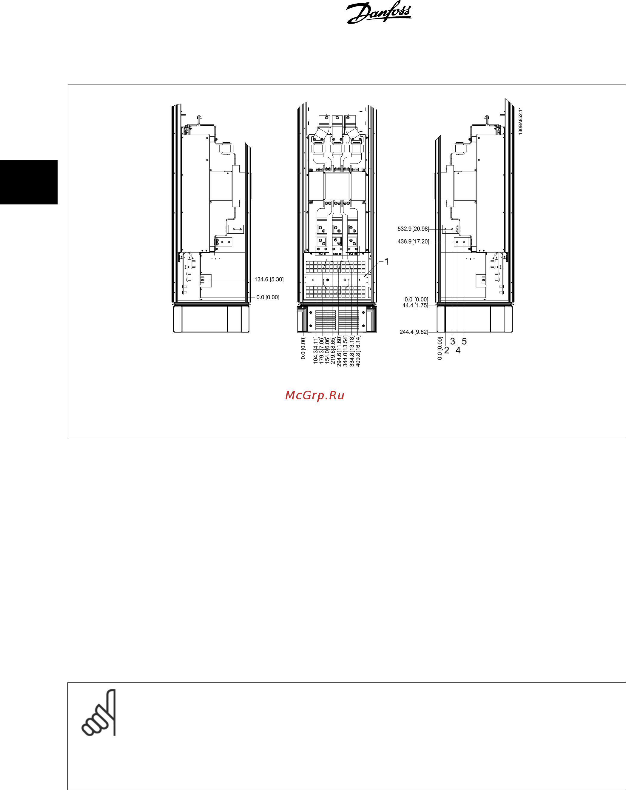 Danfoss VLT AQUA Drive FC-202P3K0T2 [34/196] Монтаж