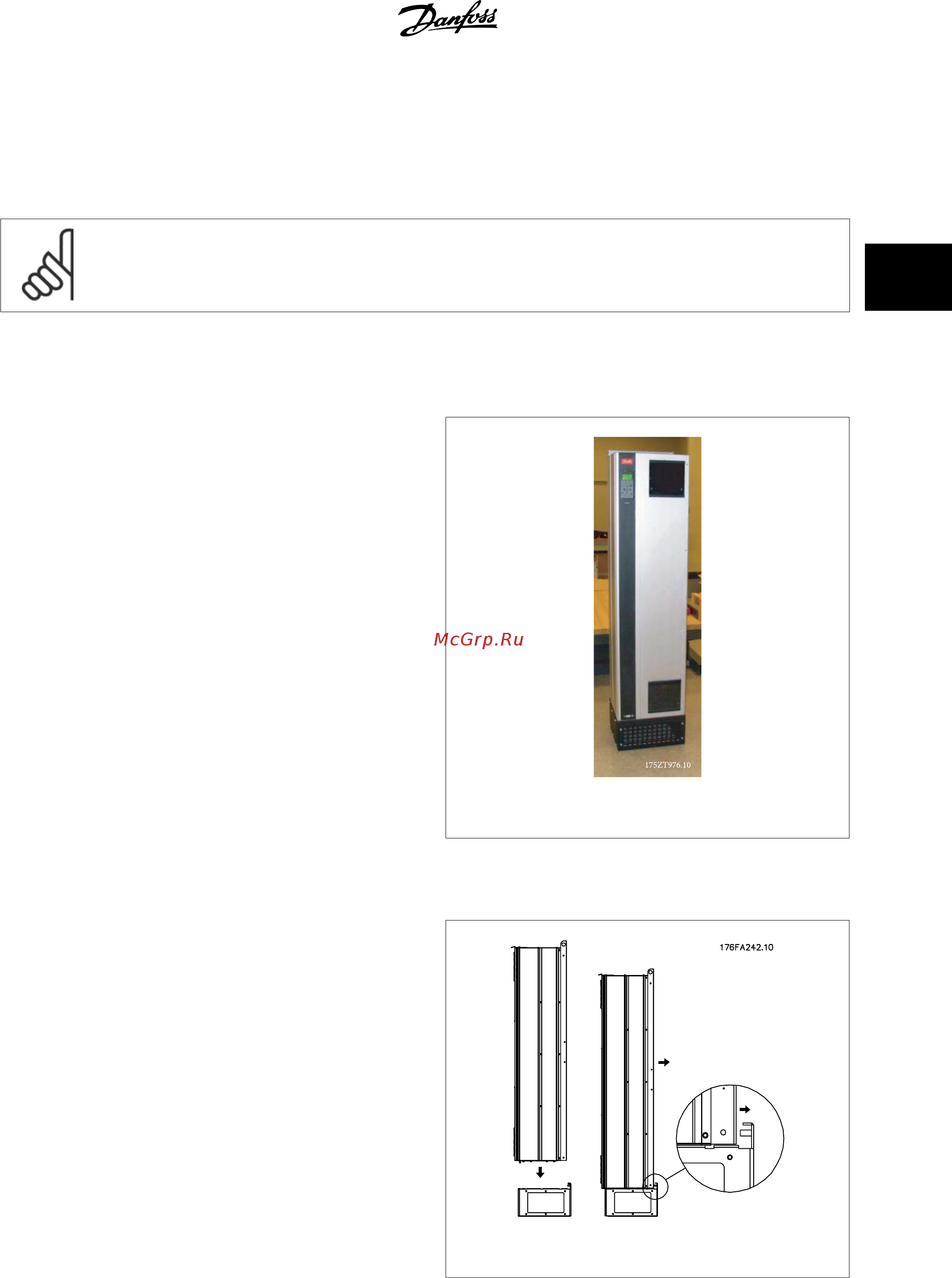 Danfoss VLT AQUA Drive FC-202P7K5T2 [43/196] Инструкции по эксплуатации vlt aqua high power 3 монтаж