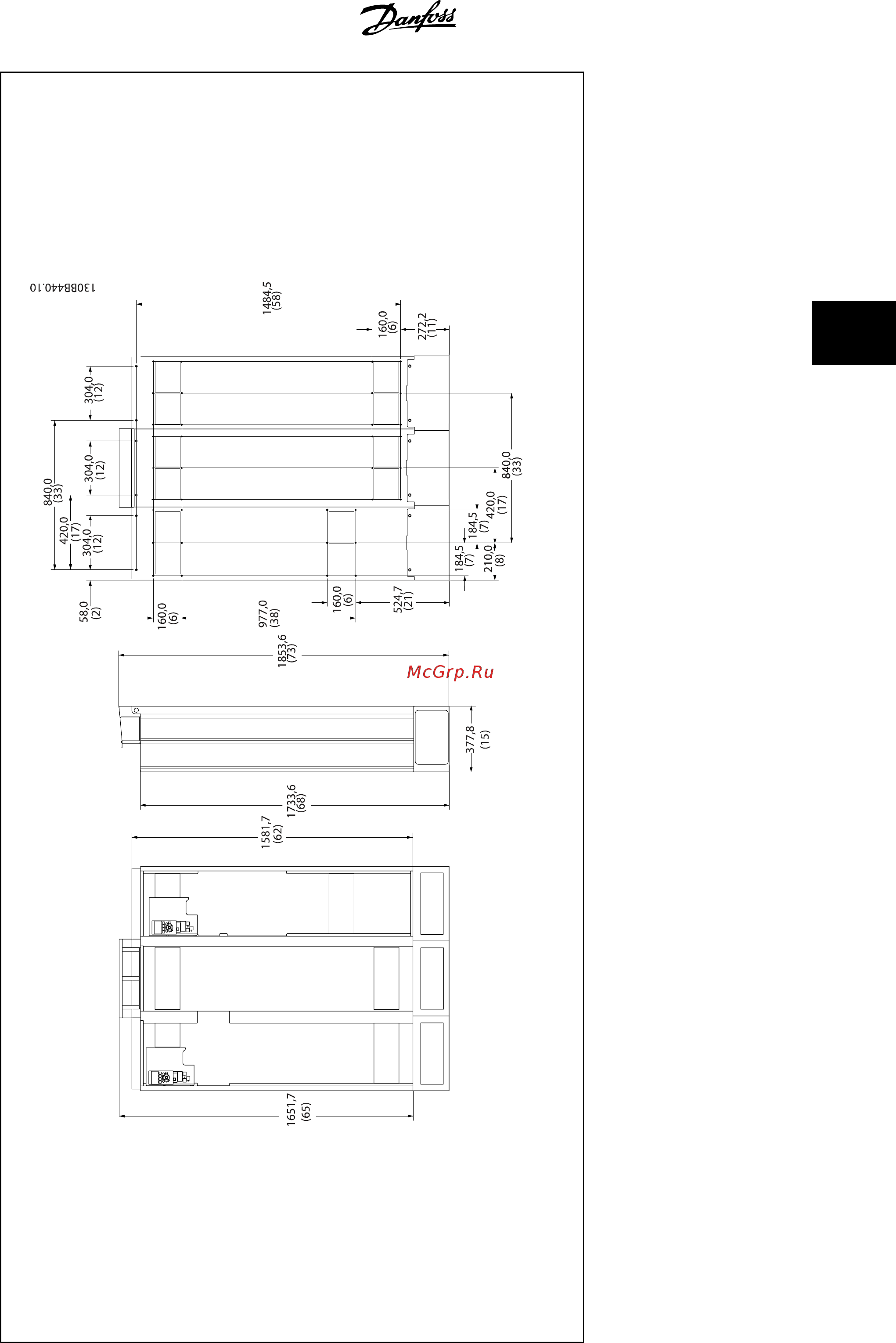 Danfoss VLT AQUA Drive FC-202P5K5S2 [21/204] Инструкция по эксплуатации привода vlt aqua low harmonic drive 4 монтаж
