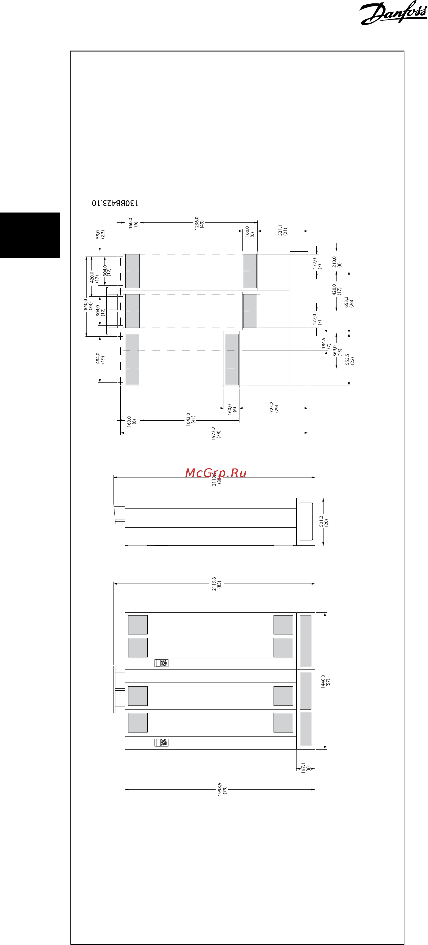Danfoss VLT AQUA Drive FC-202P5K5S2 [22/204] Монтаж