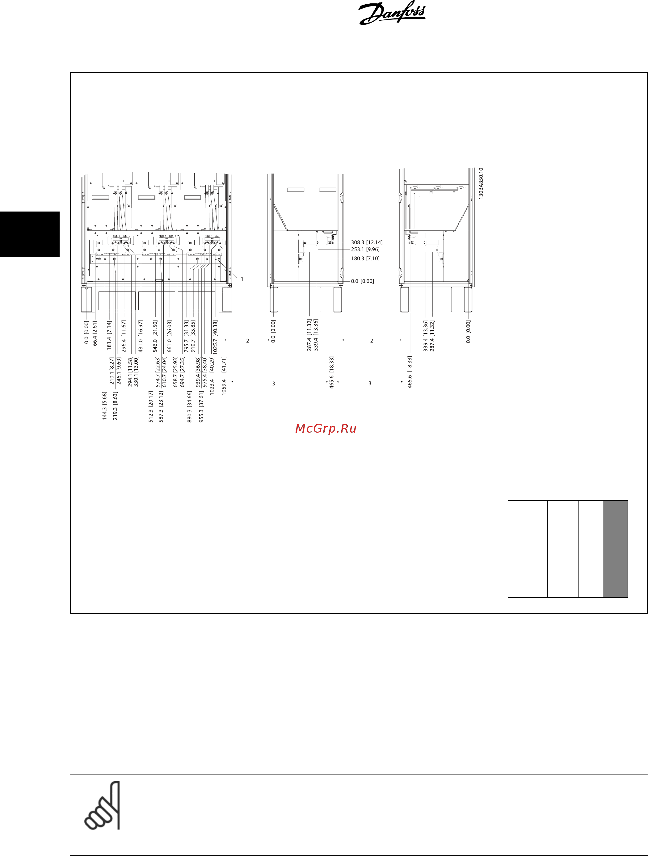 Danfoss VLT AQUA Drive FC-202P3K0S2 [36/204] Монтаж