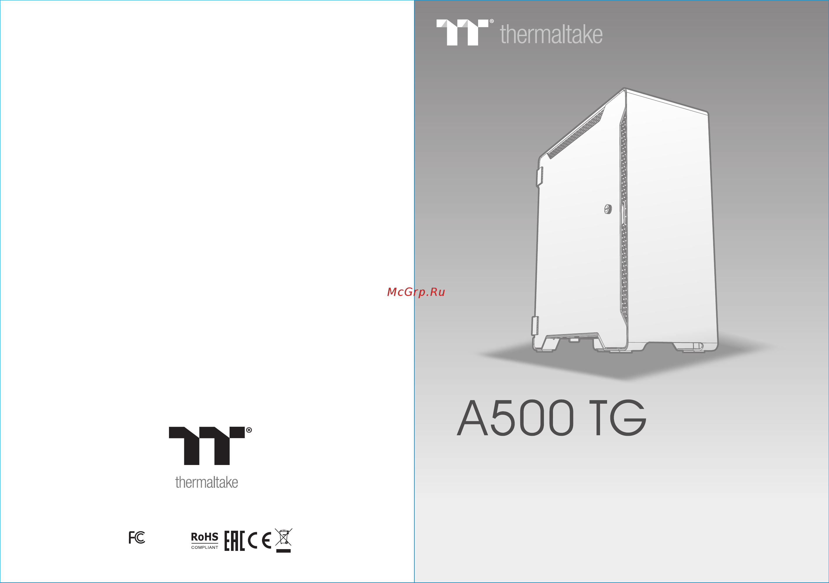 Thermaltake A500 Aluminum Tempered Glass Edition (CA-1L3-00M9WN-00) Инструкция по эксплуатации онлайн