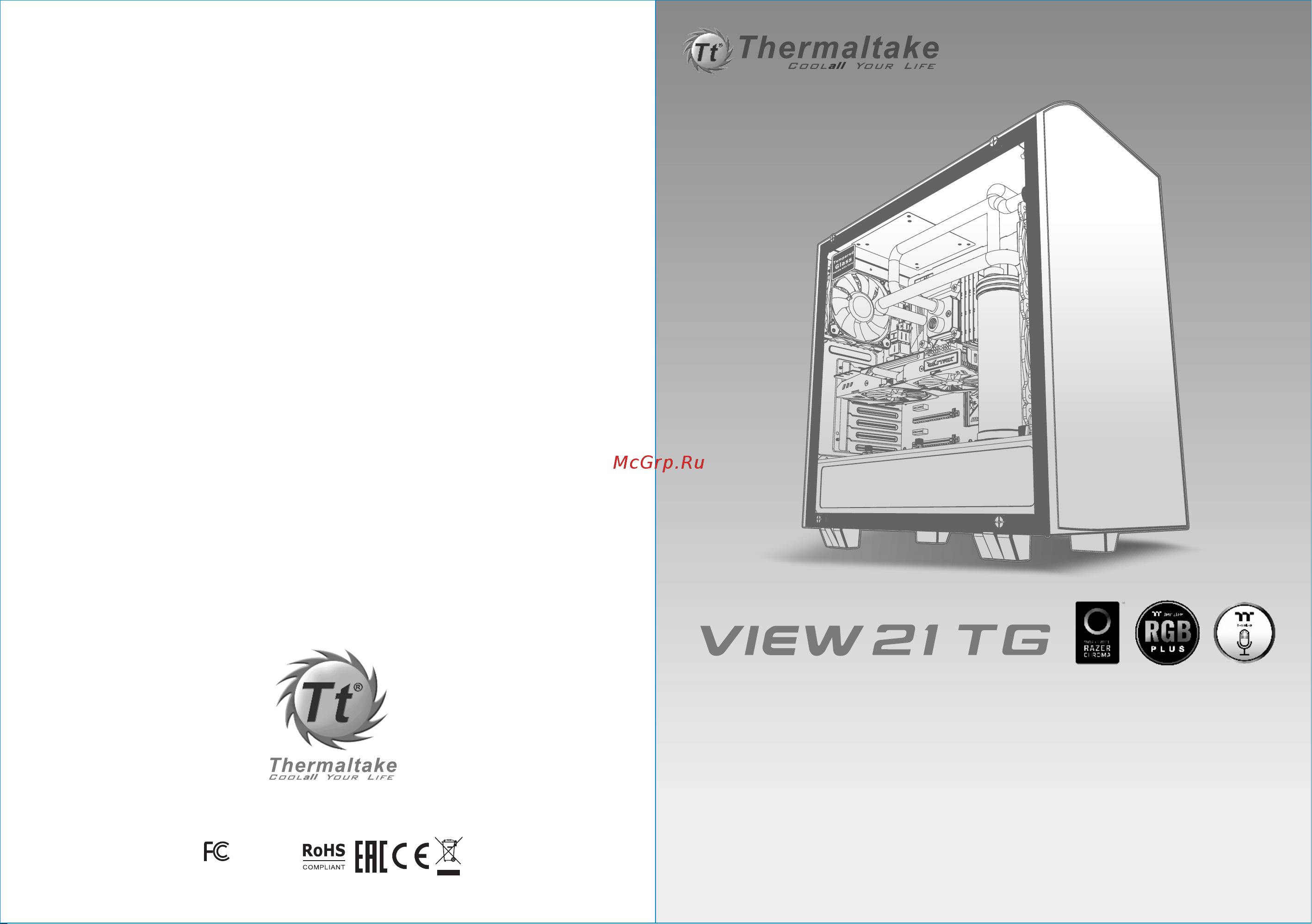 Thermaltake View 21 TG RGB Plus Edition (CA-1I3-00M1WN-05) Инструкция по эксплуатации онлайн