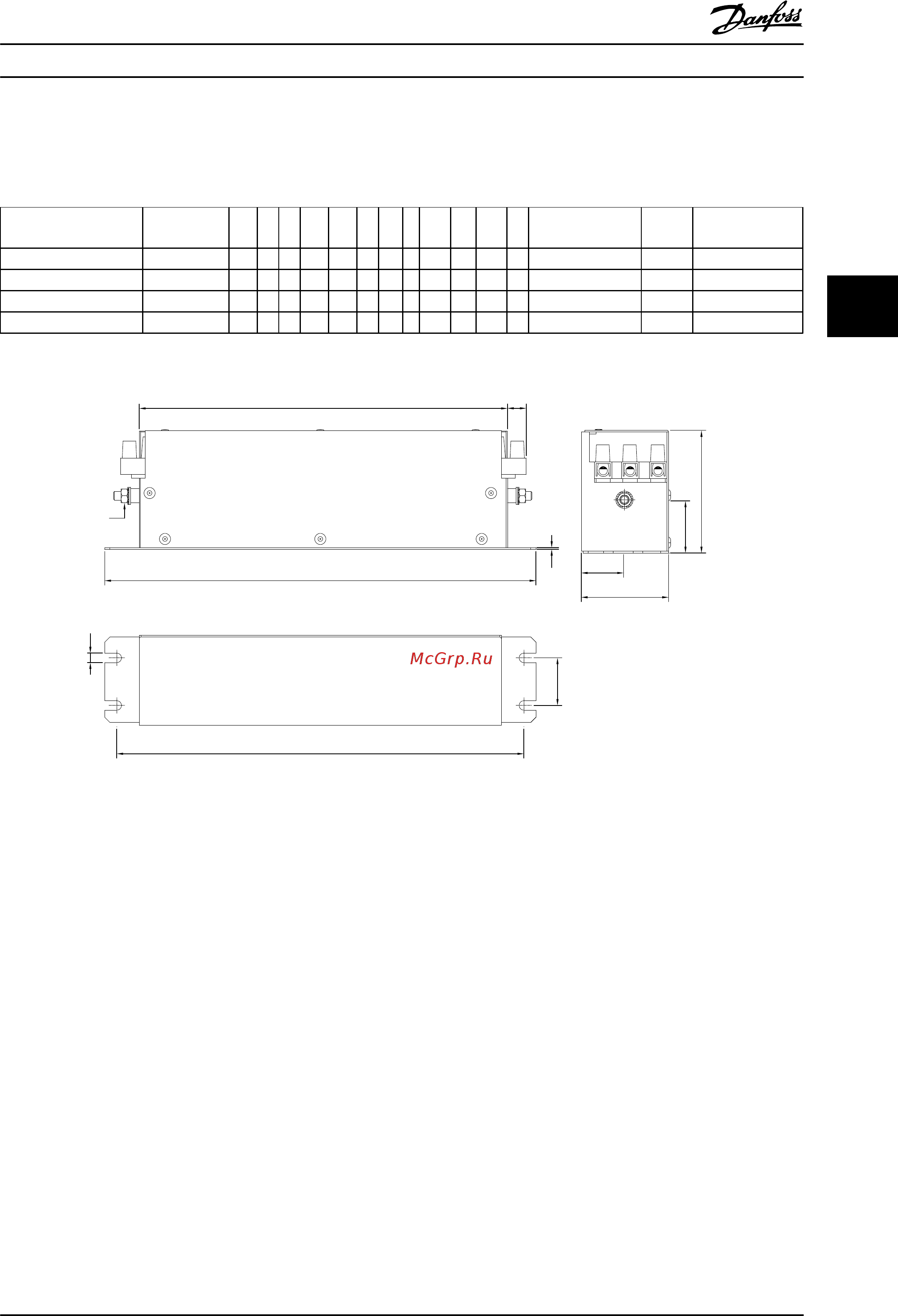 Danfoss HVAC Basic Drive FC101 131N0185 [55/130] Внешний фильтр вч помех