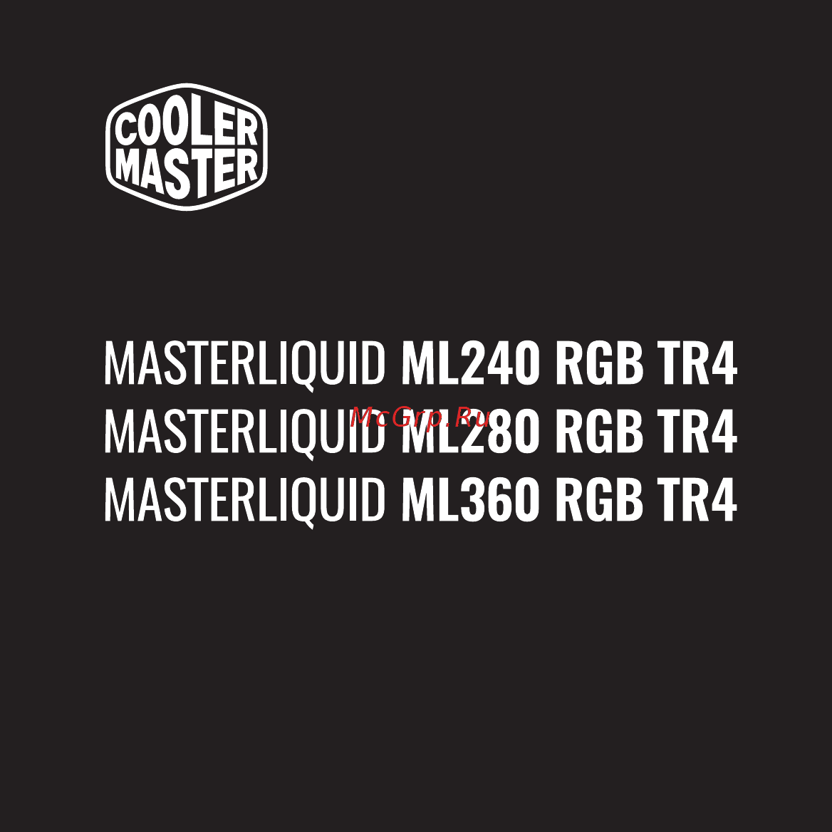 Cooler Master MASTERLIQUID ML240 RGB TR4 EDITION WITH RGB CONTROLLER (MLX-D24M-A20PC-T1) Инструкция по установке онлайн