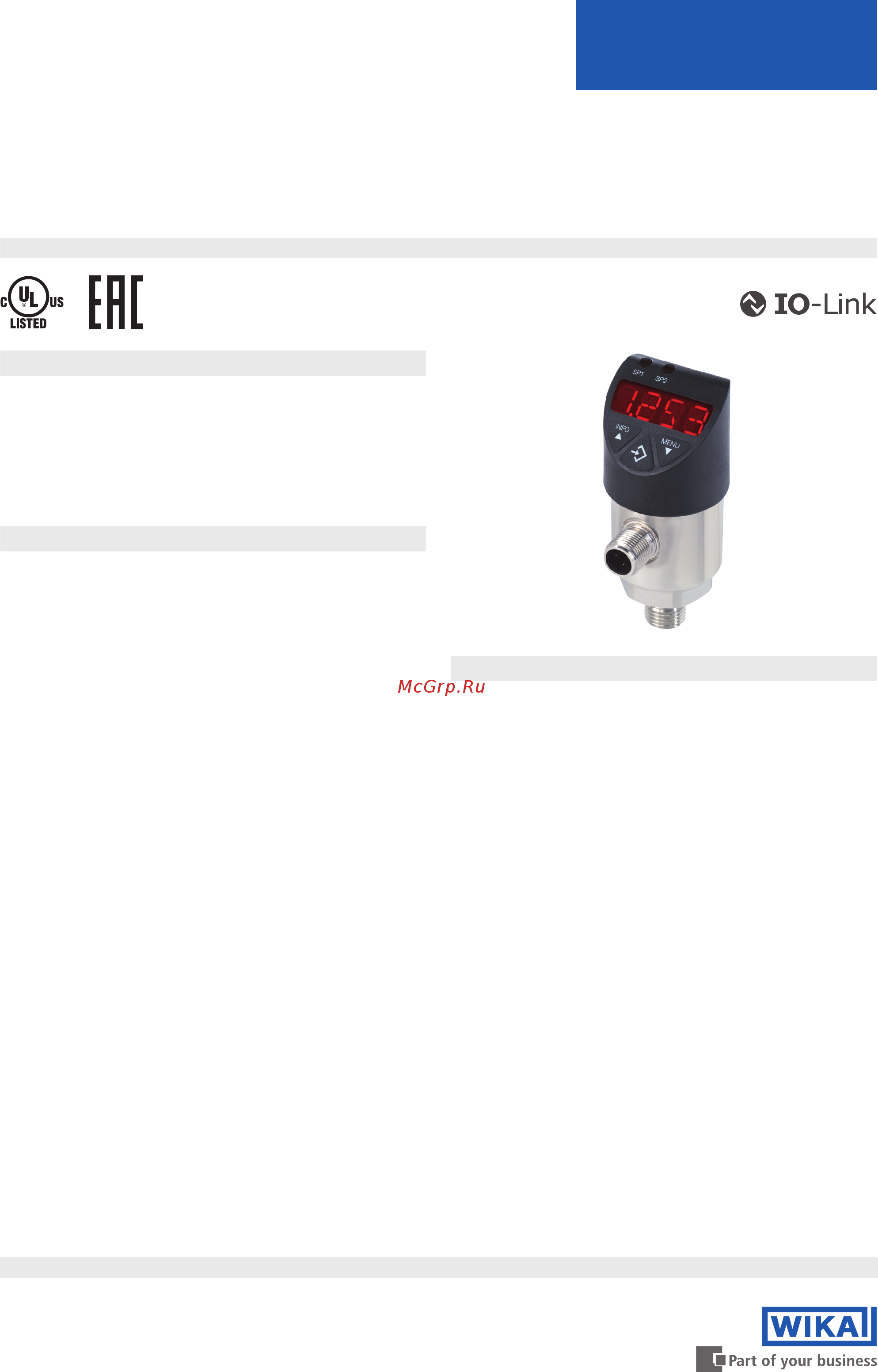 WIKA PSD-30 Технические данные онлайн
