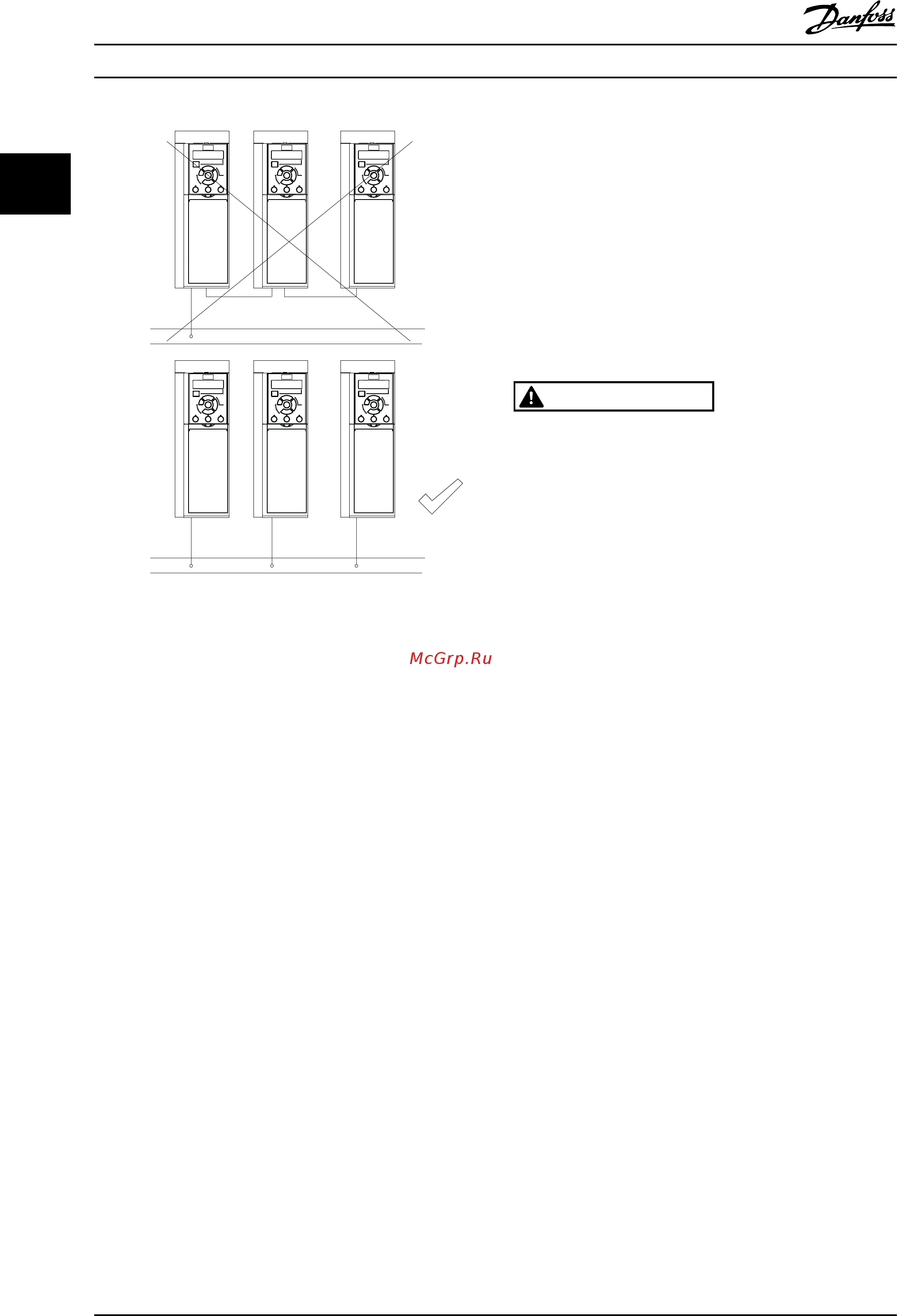 Danfoss VLT Automation Drive FC360 134F2999 [20/100] Внимание