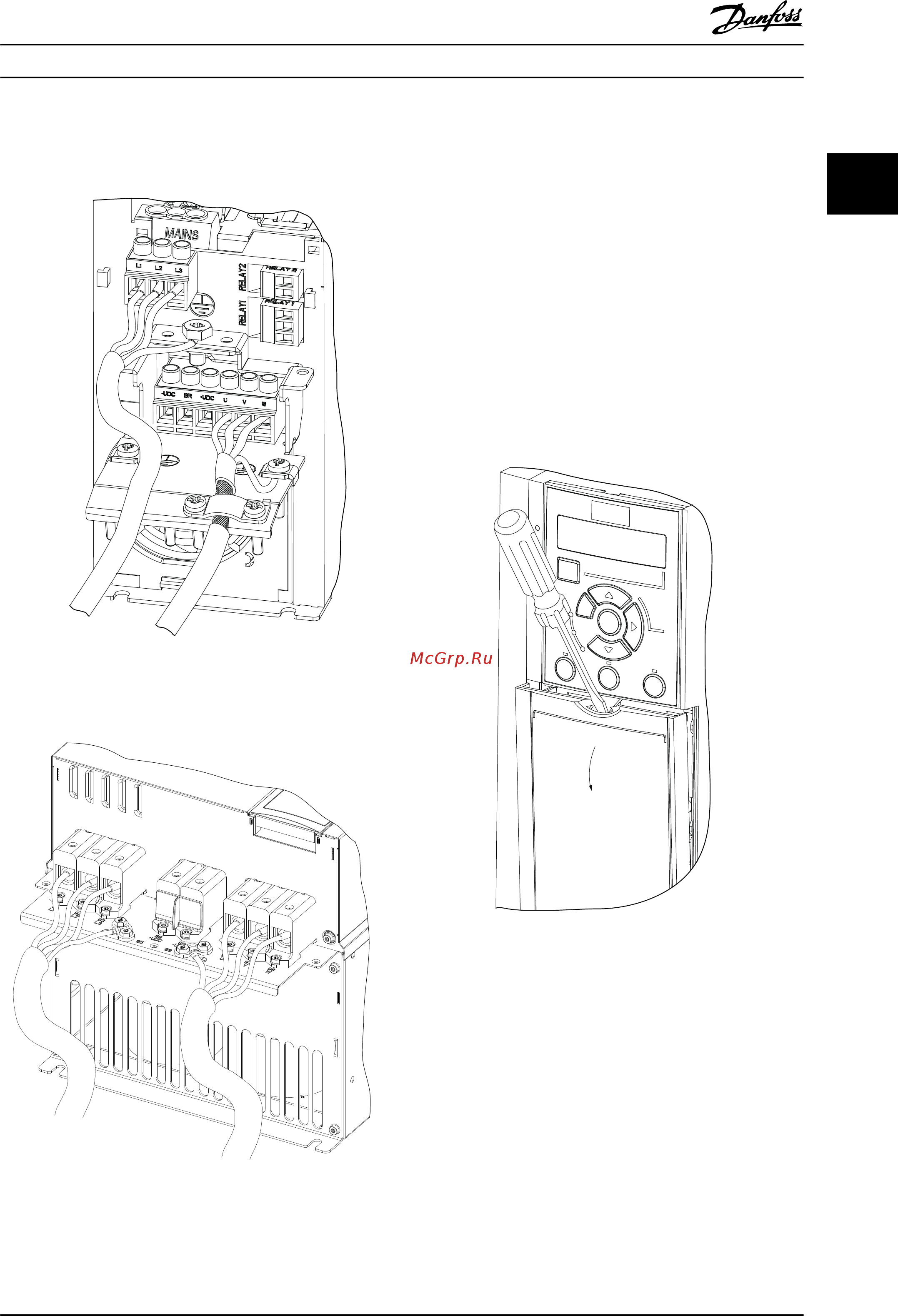 Danfoss VLT Automation Drive FC360 134F2998 [21/100] Подключение элементов управления