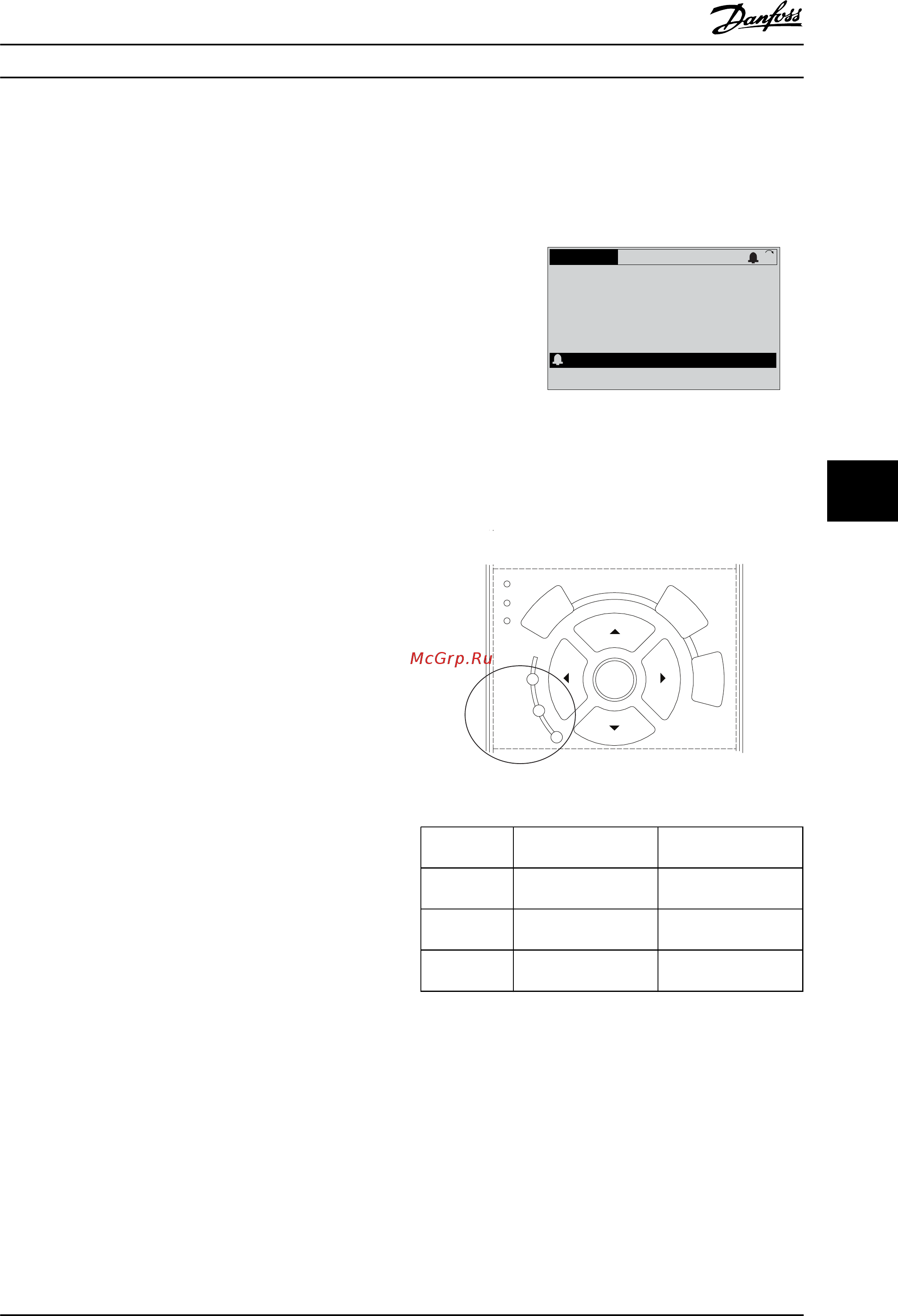 Danfoss VLT Refrigeration Drive FC103 FC-103P2K2T2 [43/84] Типы предупреждений и аварийных сигналов