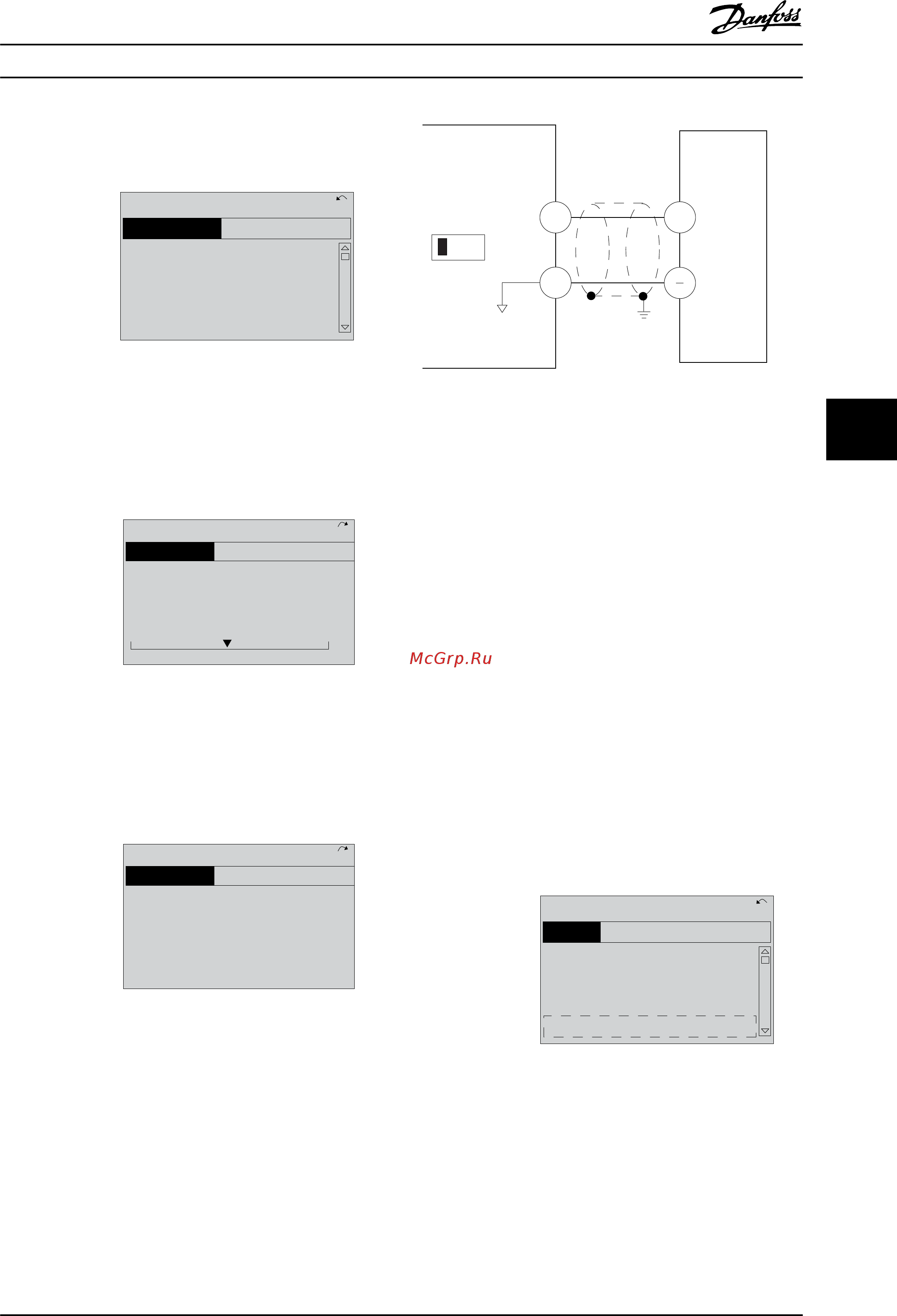 Danfoss VLT Refrigeration Drive FC-103N200 [36/77] Control terminal programming examples