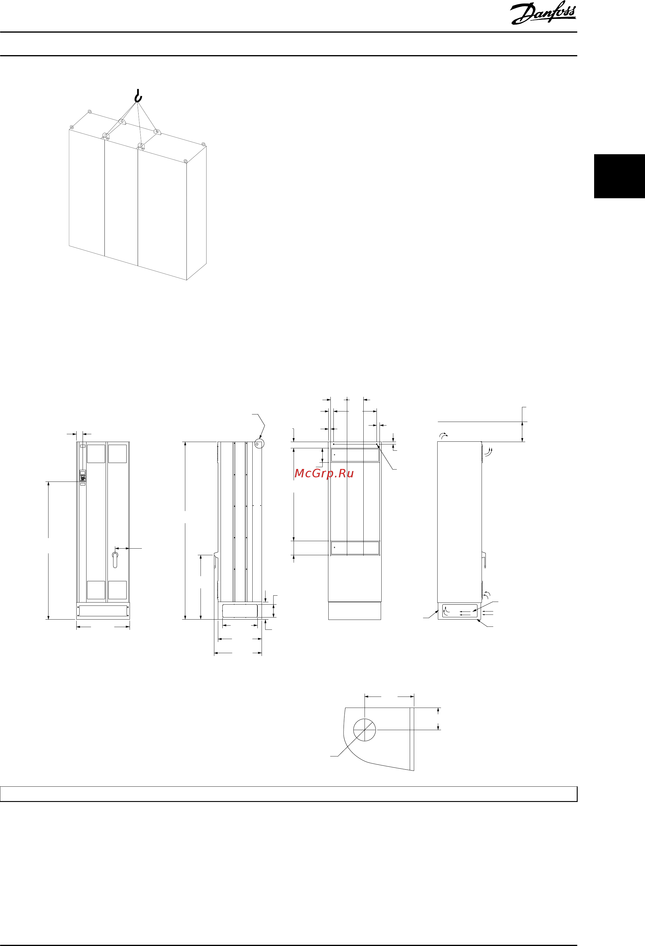Danfoss VLT HVAC Drive FC-102P45KT4 [13/146] Габаритные и присоединительные размеры