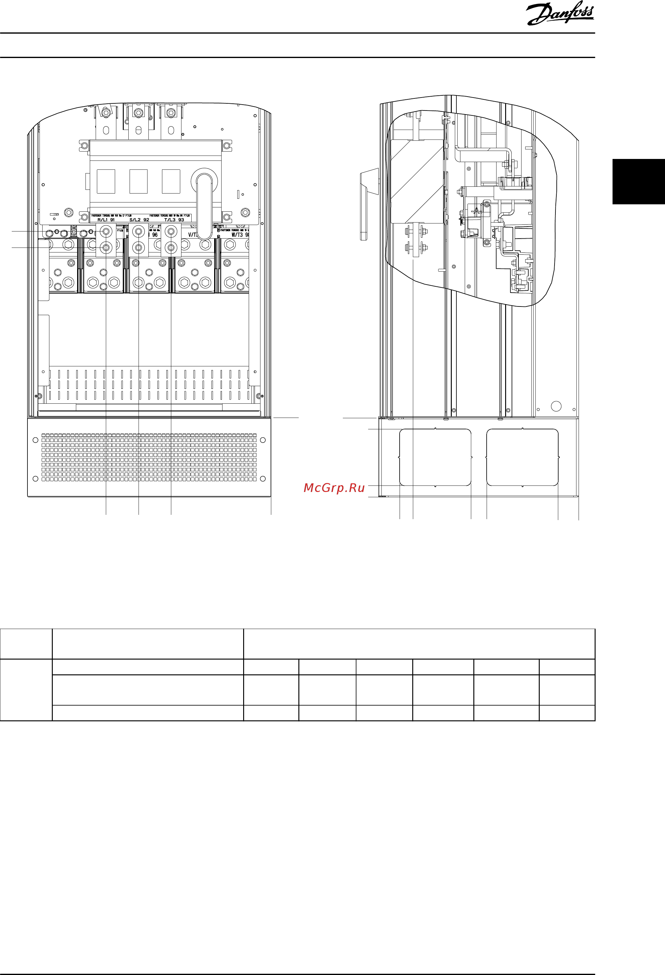 Danfoss VLT HVAC Drive FC-102P45KT4 [21/146] Механический монтаж инструкции по эксплуатации