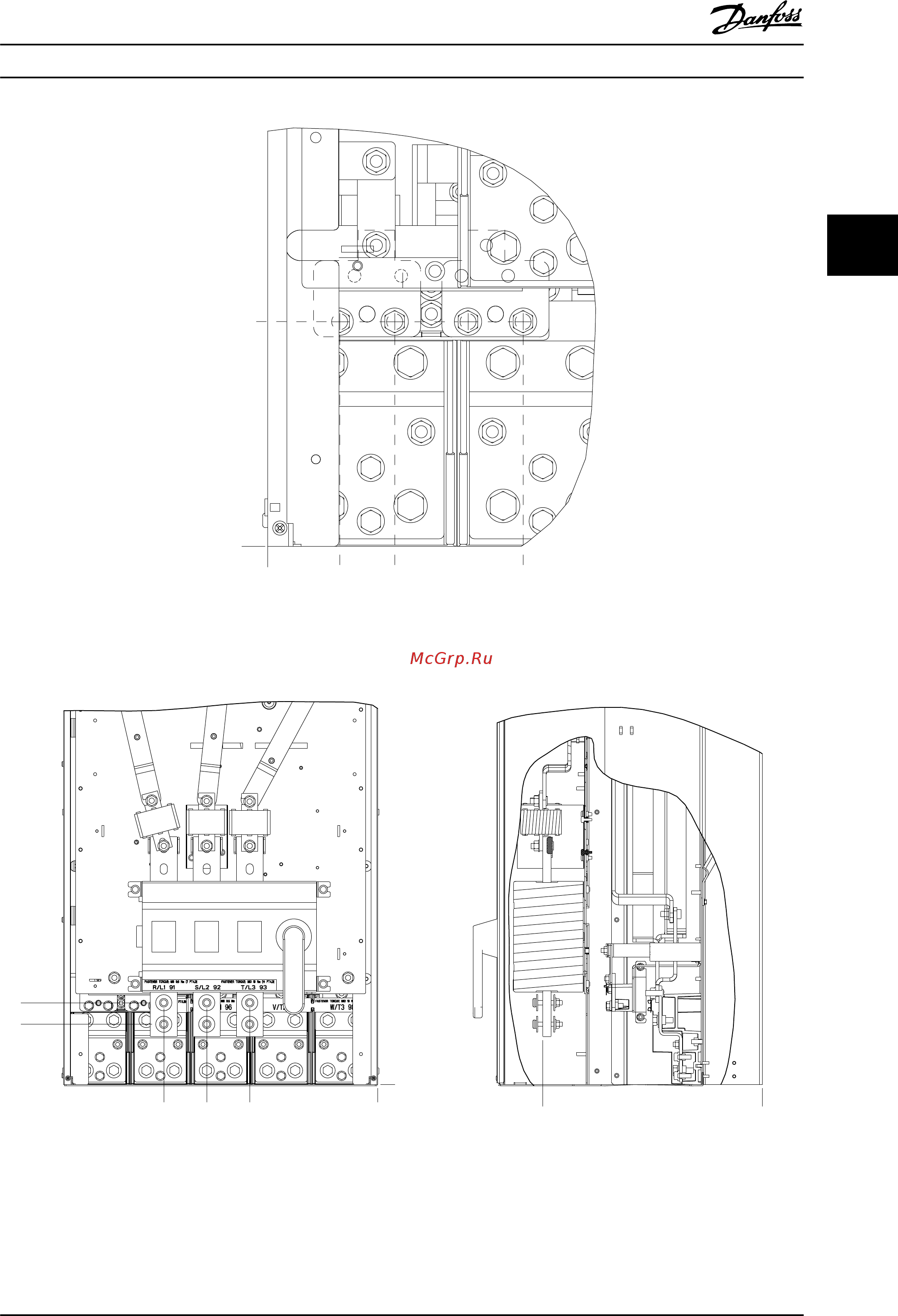 Danfoss VLT HVAC Drive FC-102P45KT4 [23/146] Механический монтаж инструкции по эксплуатации