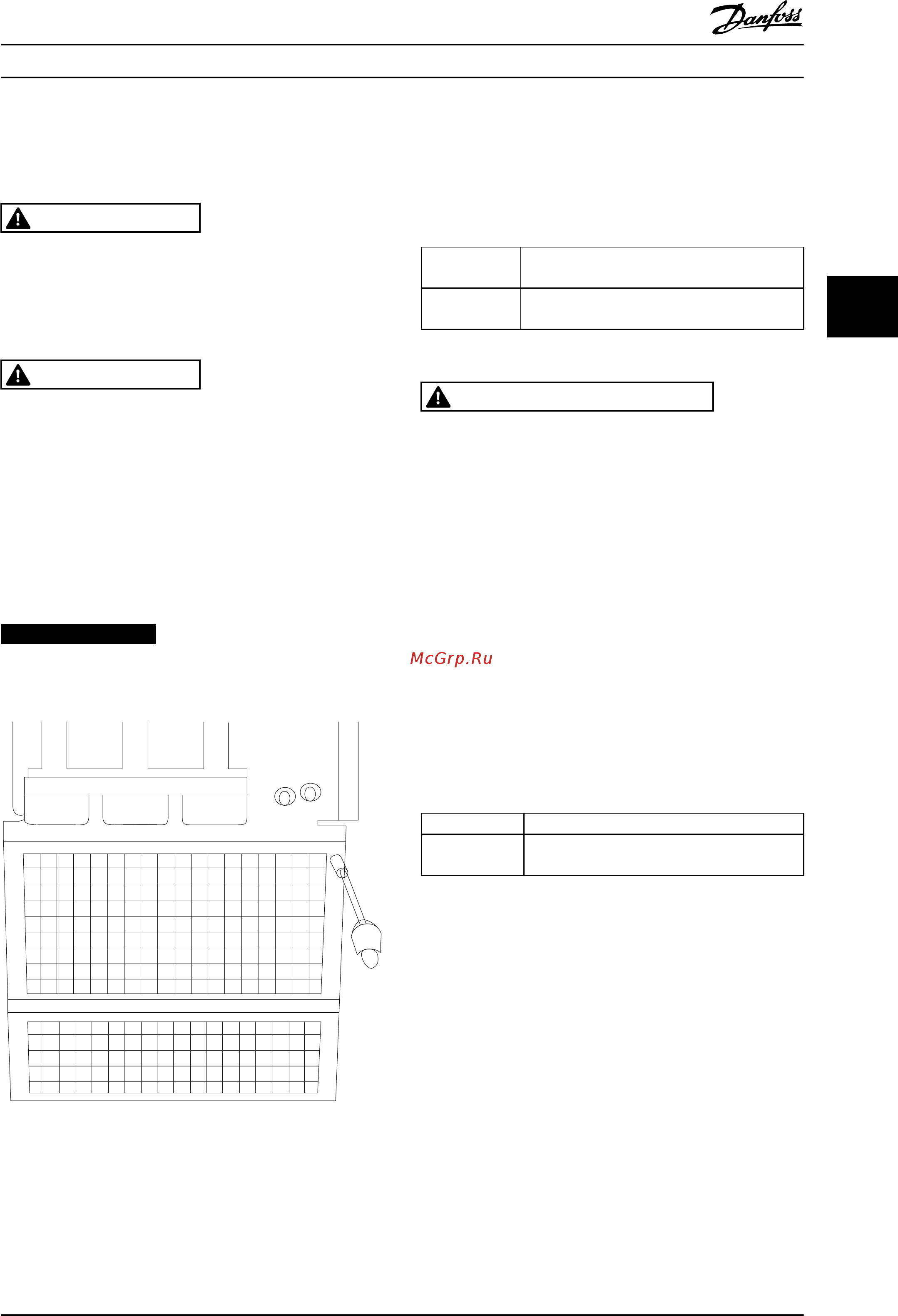 Danfoss VLT HVAC Drive FC-102P45KT4 [51/146] Внимание