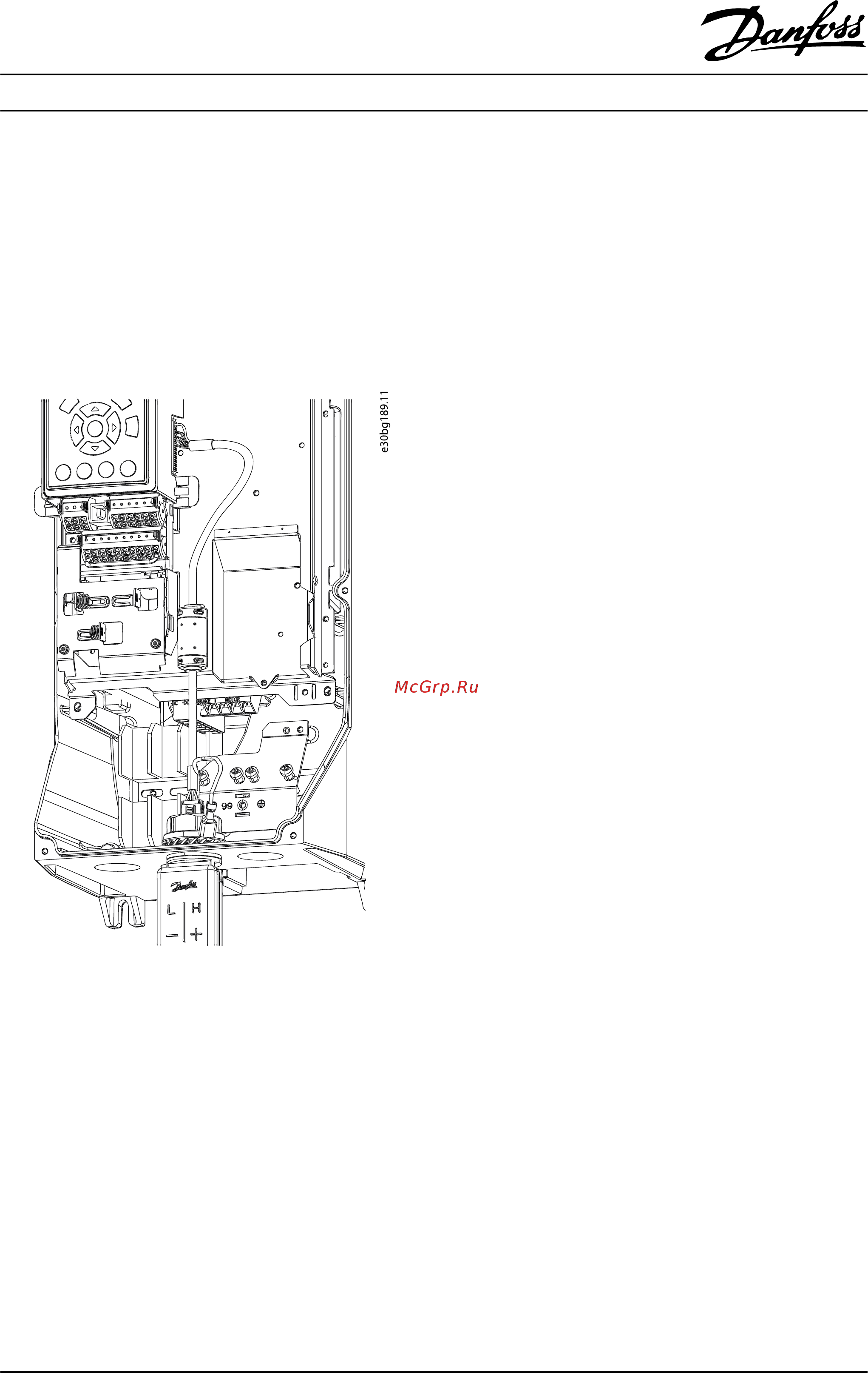 Danfoss VLT HVAC Drive FC-102P7K5T4 [4/10] Electrical installation