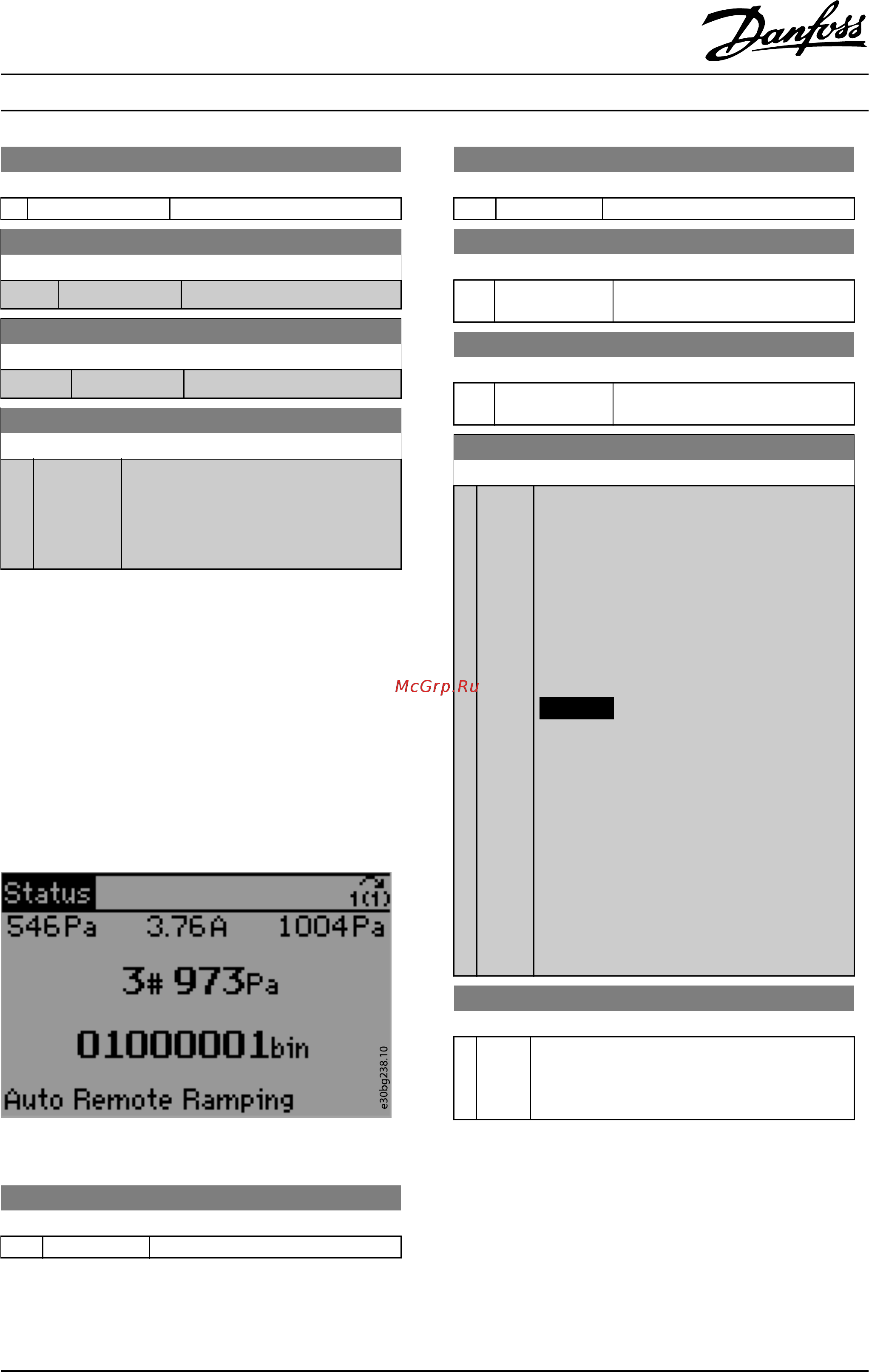Danfoss VLT HVAC Drive FC-102P2K2T4 [8/10] Notice