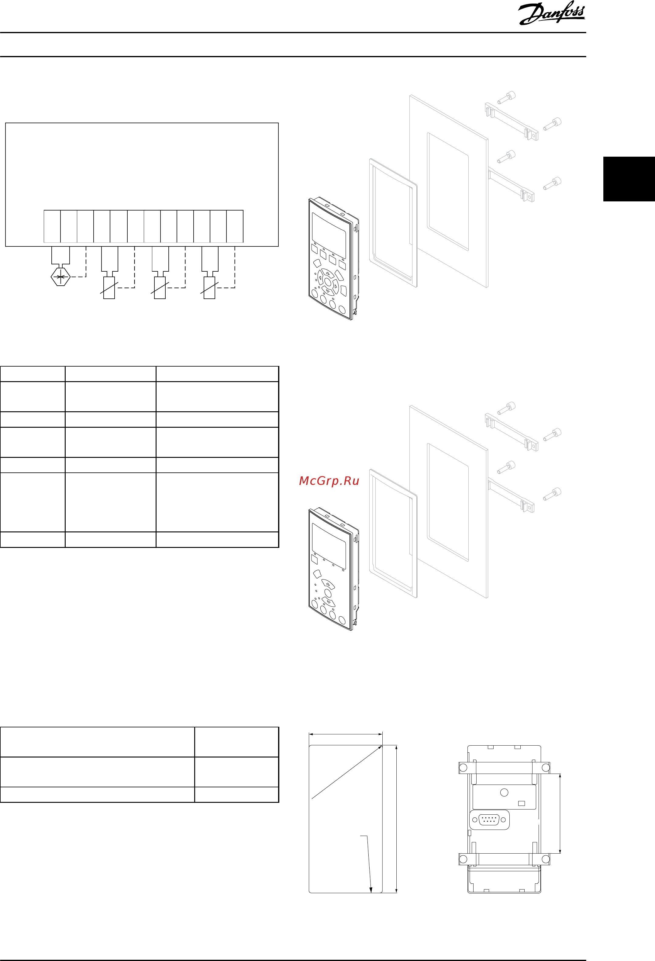 Danfoss VLT HVAC Drive FC-102P18KT4 [75/220] Электрическая схема соединений