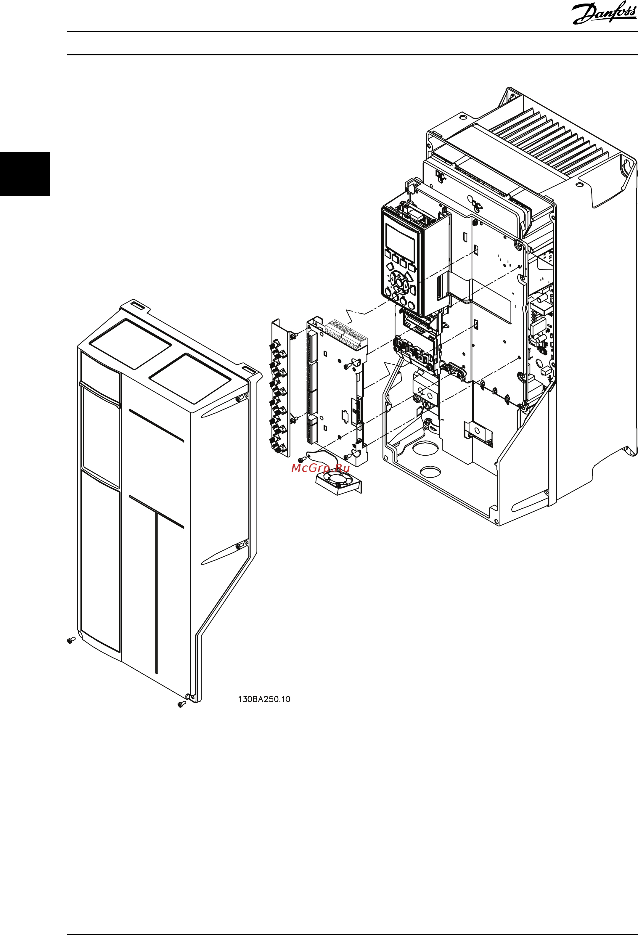 Danfoss VLT Automation Drive FC-302P4K0T5 [10/52] Монтаж инструкции по эксплуатации mco 305
