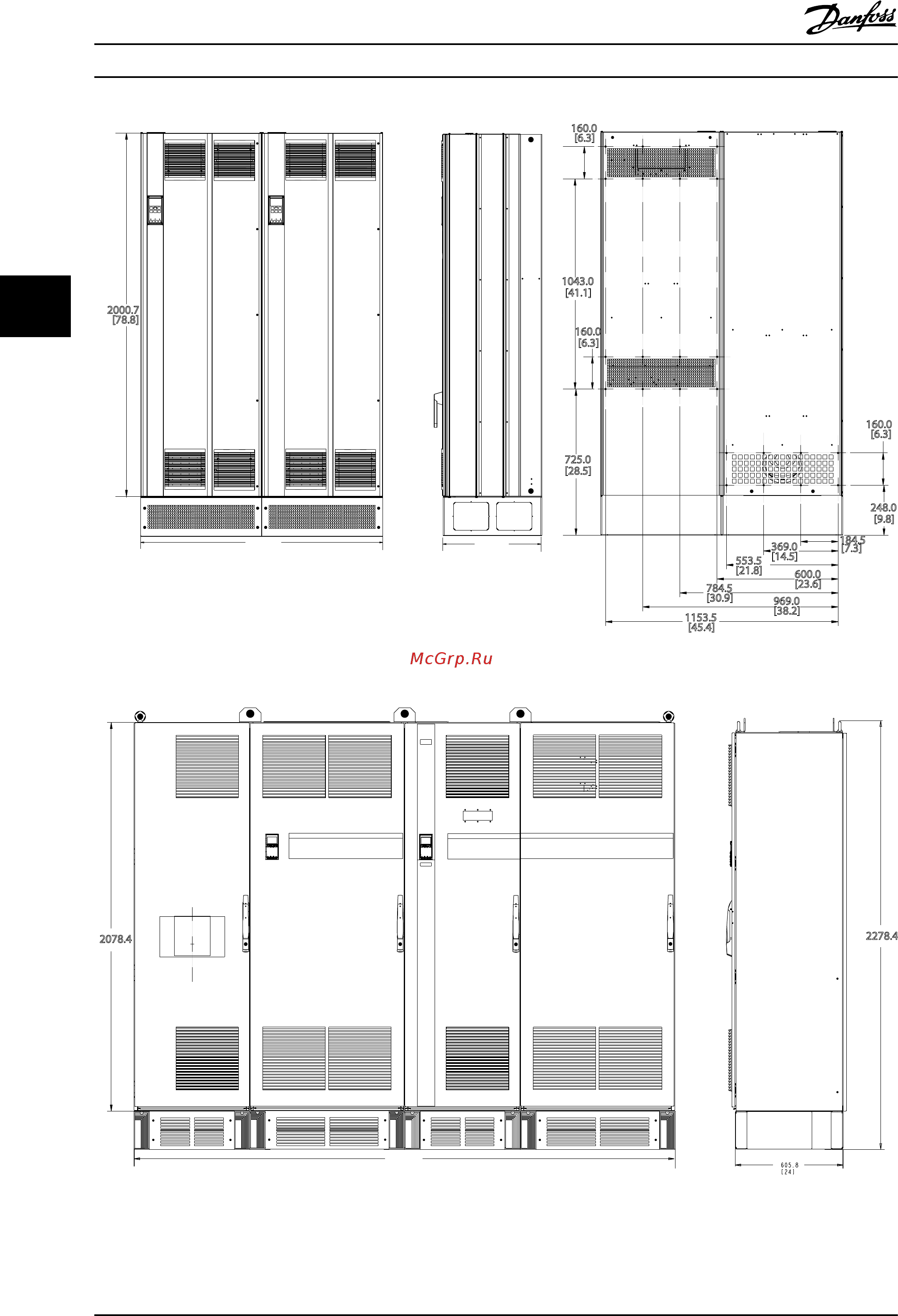 Danfoss VLT Automation Drive FC-301P3K7T2 [18/177] Монтаж привод vlt automation low harmonic drive инструкция по эксплуатации