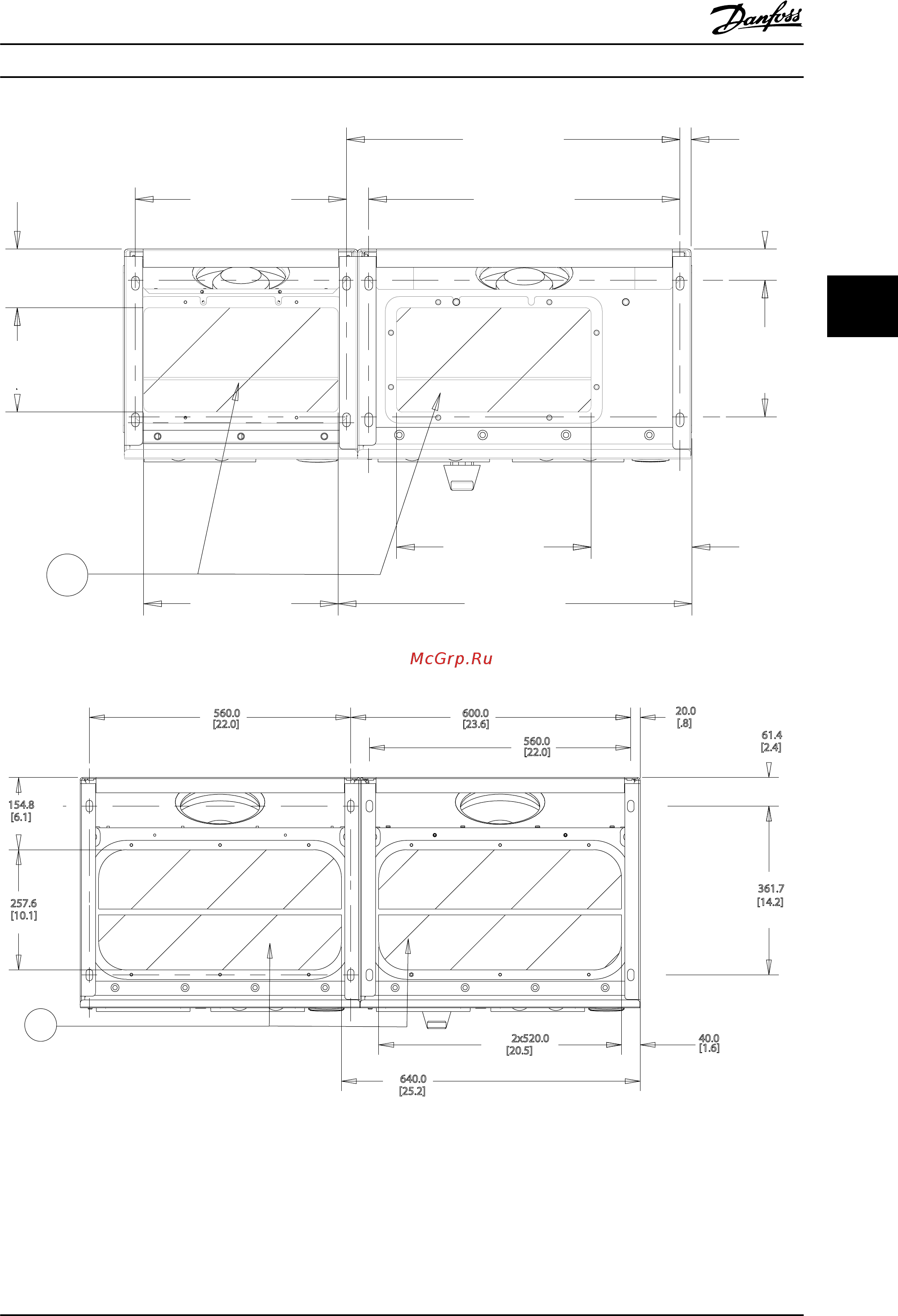 Danfoss VLT Automation Drive FC-302P45KT5 [29/177] Монтаж привод vlt automation low harmonic drive инструкция по эксплуатации