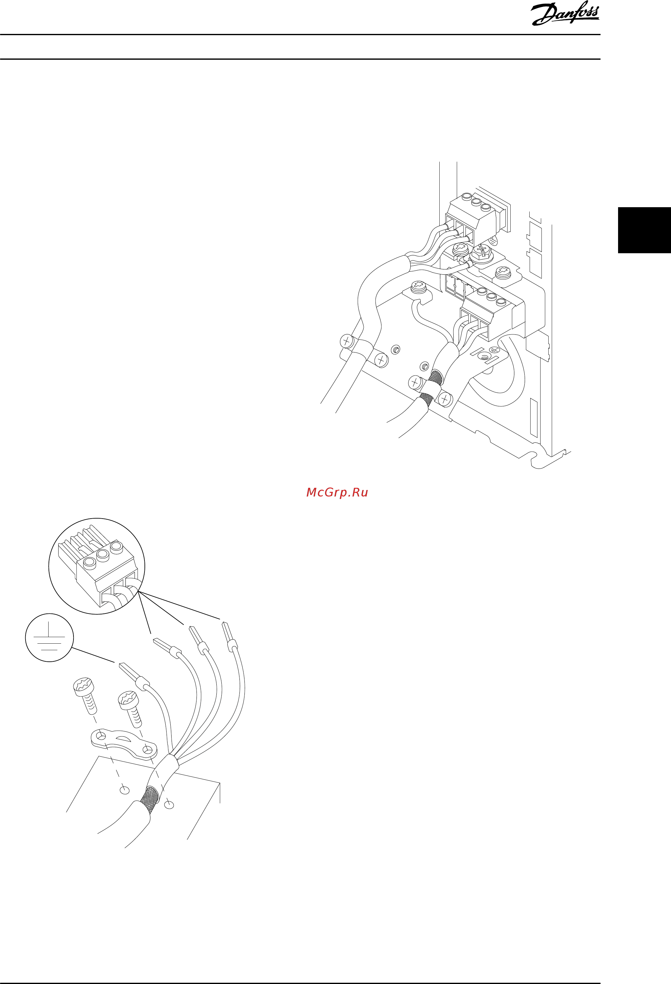 Danfoss VLT Automation Drive FC-302PK55T5 [21/108] Подключение сети переменного тока
