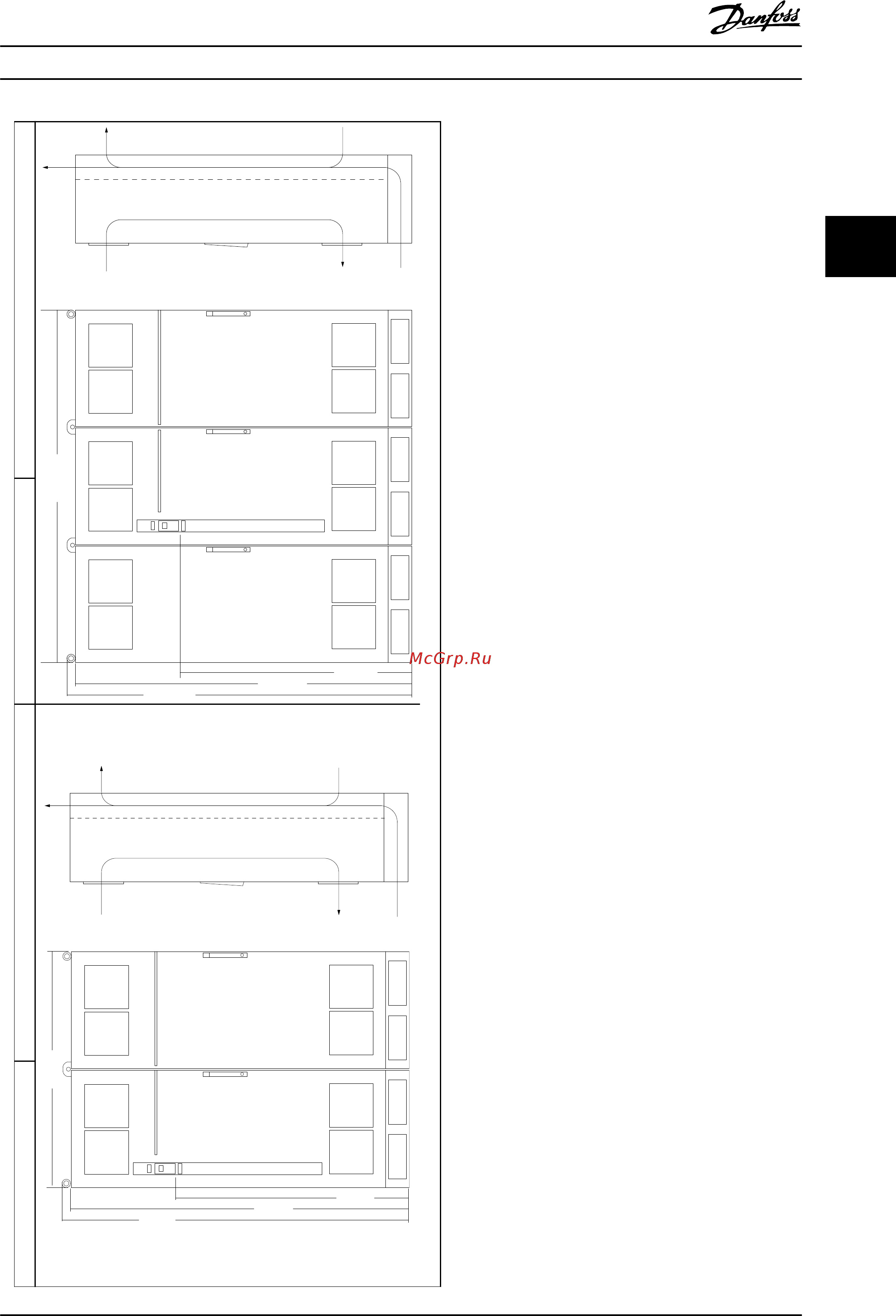 Danfoss VLT Automation Drive FC-301P3K7T2 [15/106] Монтаж инструкции по эксплуатации
