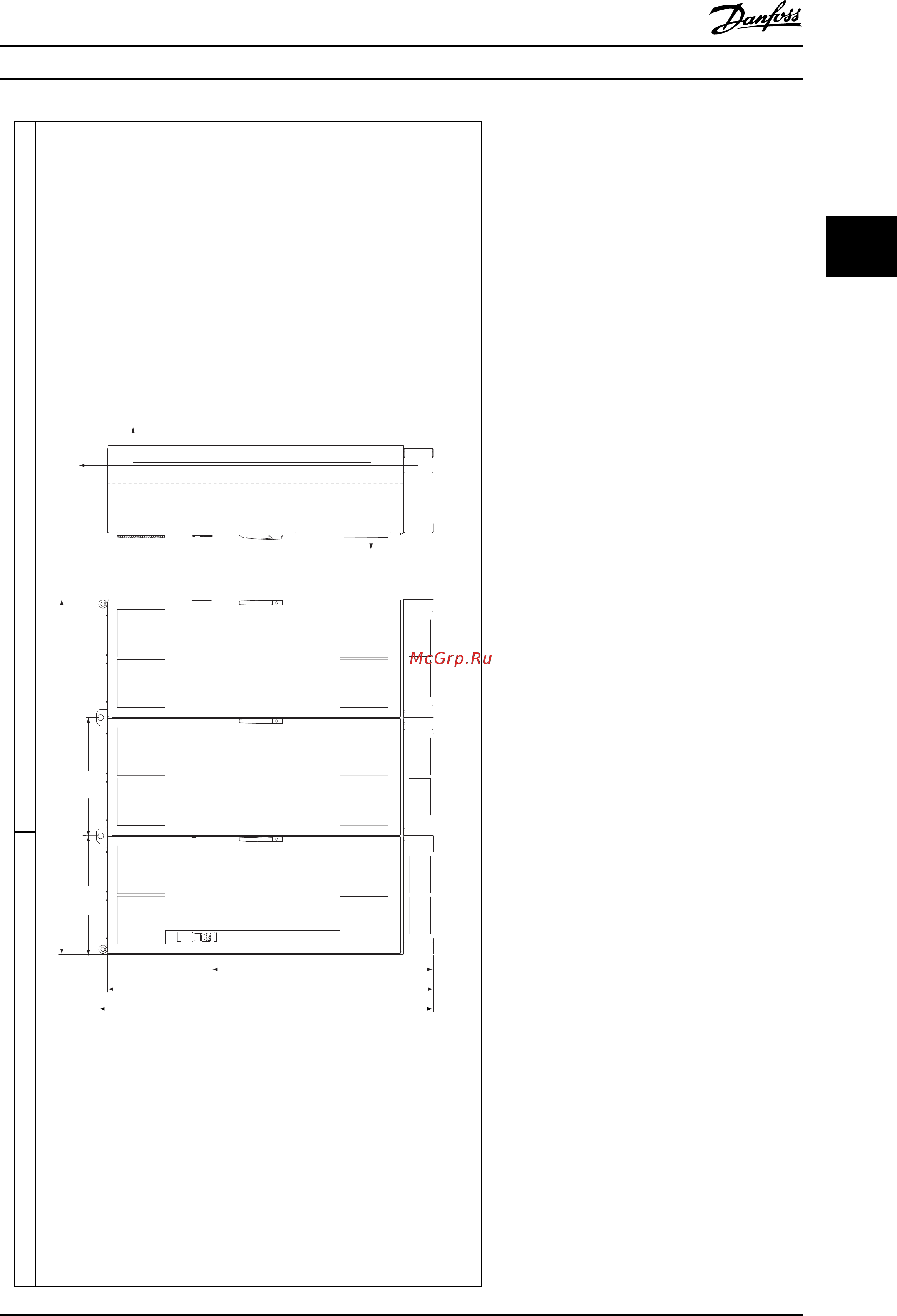 Danfoss VLT Automation Drive FC-302P7K5T5 [17/106] Монтаж инструкции по эксплуатации