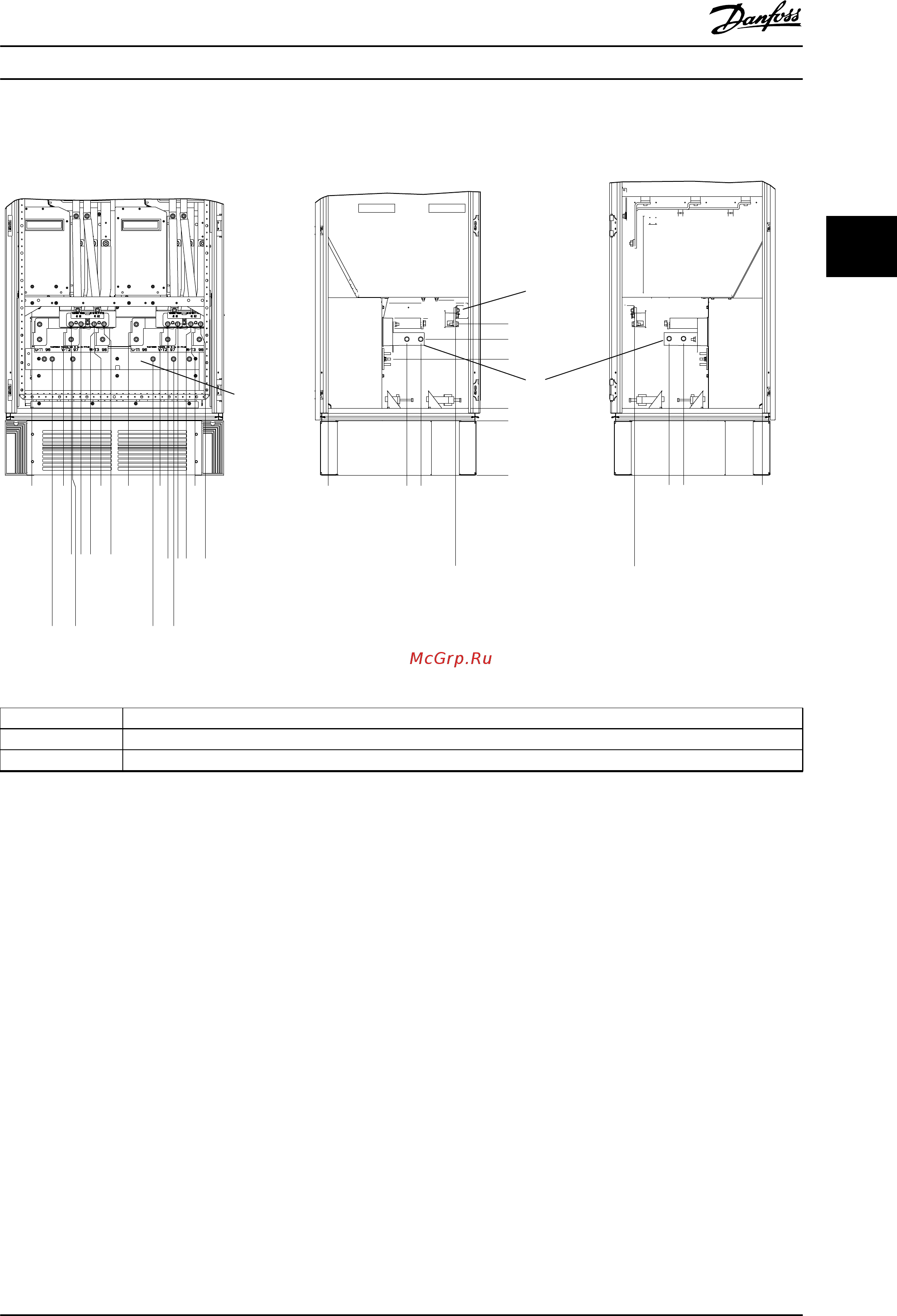 Danfoss VLT Automation Drive FC-302PK37T2 [23/106] Инвертор размеры корпусов f10 и f11