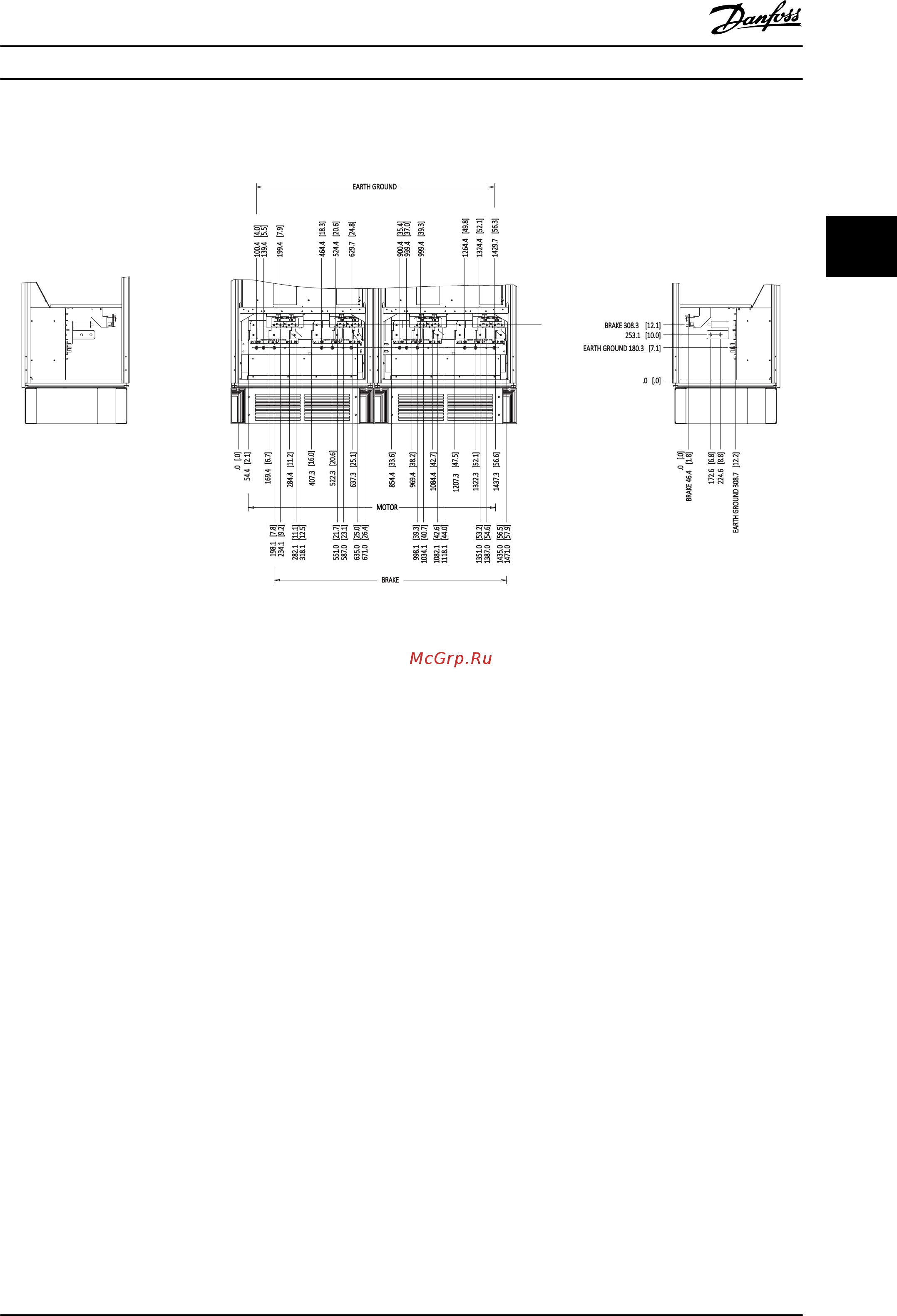 Danfoss VLT Automation Drive FC-302P710T5 [25/106] Инвертор размеры корпусов f14 и f15