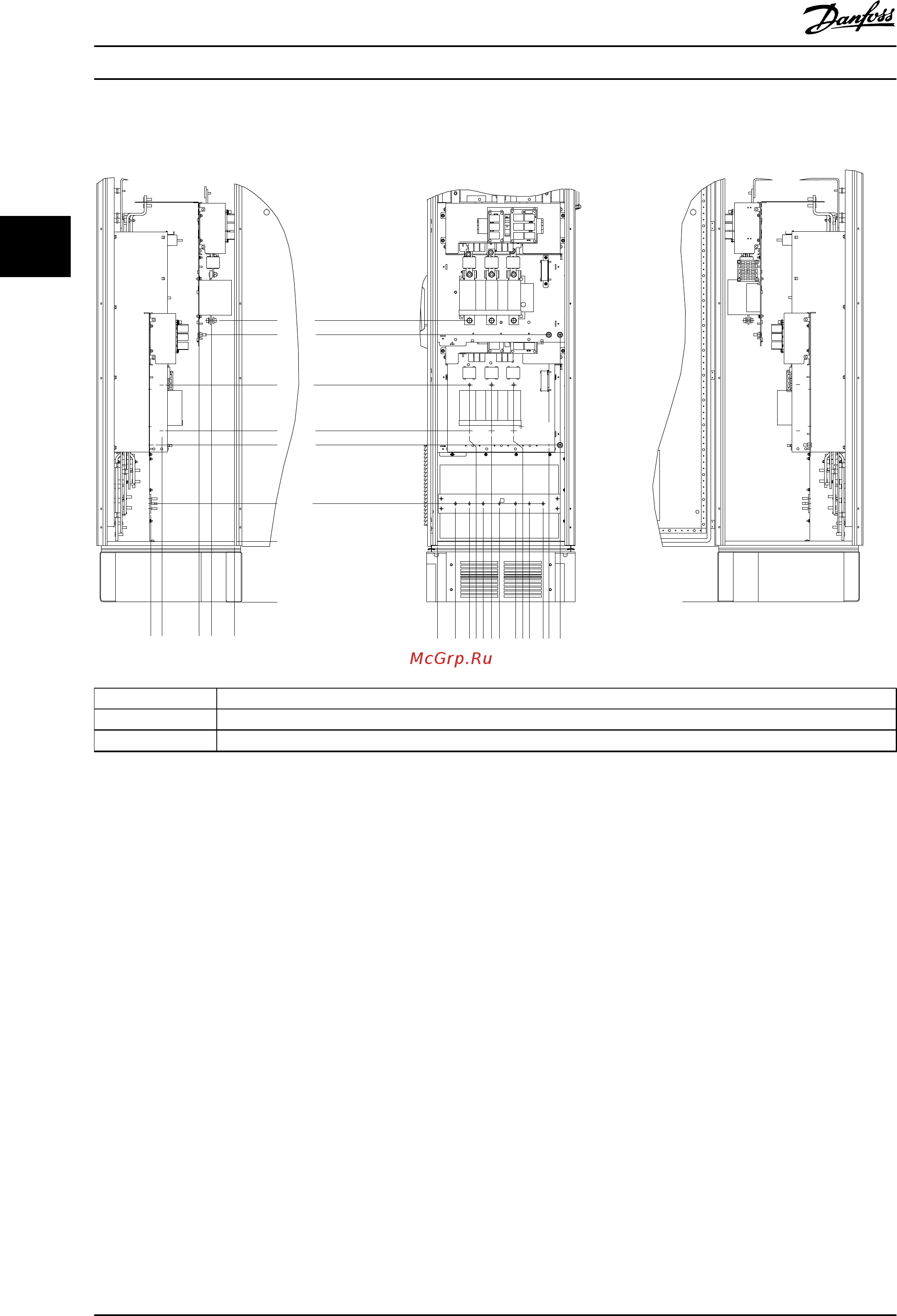 Danfoss VLT Automation Drive FC-302PK55T5 [28/106] Шкаф для дополнительного оборудования корпус размера f9