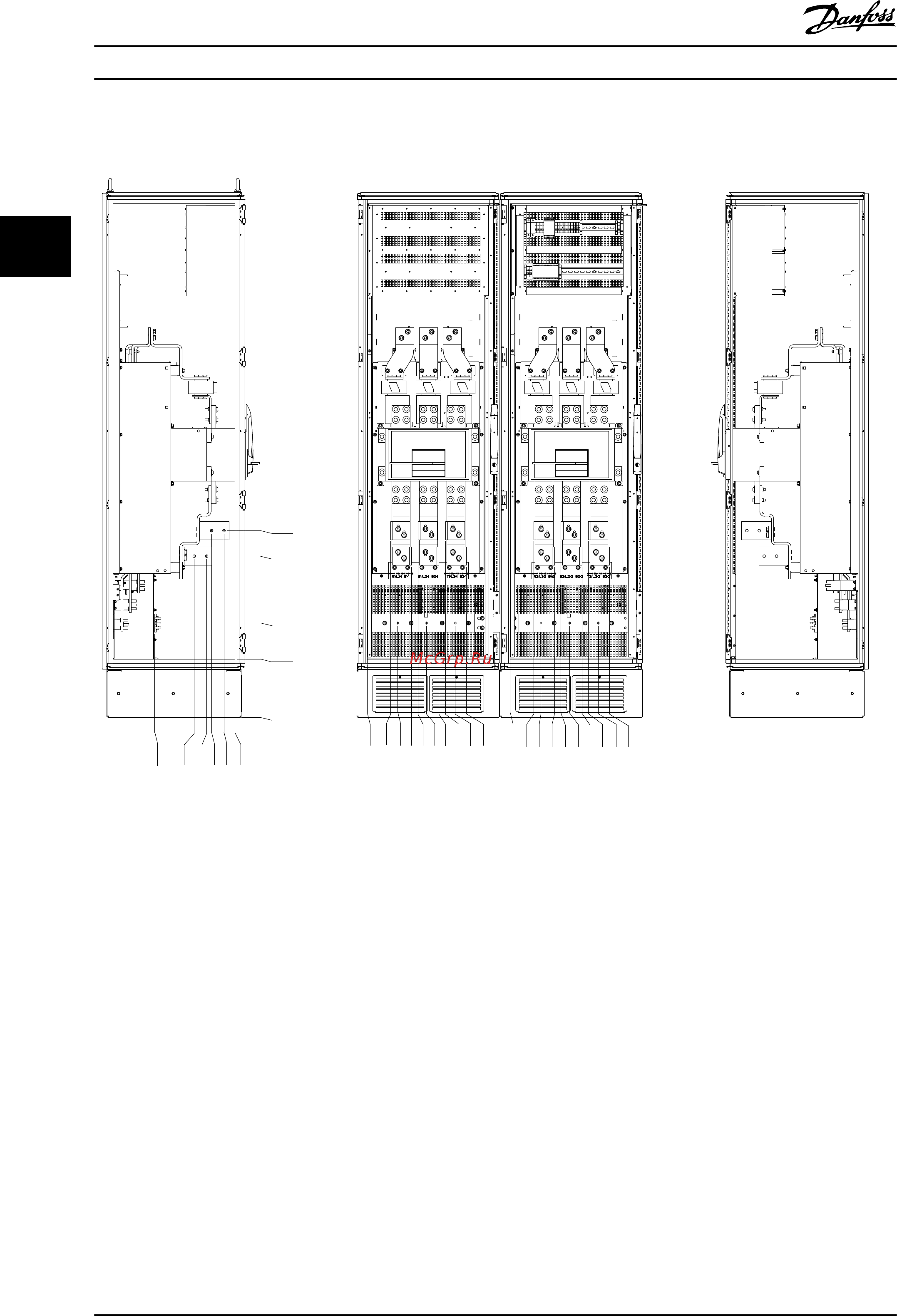 Danfoss VLT Automation Drive FC-302P710T5 [30/106] Шкаф для дополнительного оборудования корпус размера f15