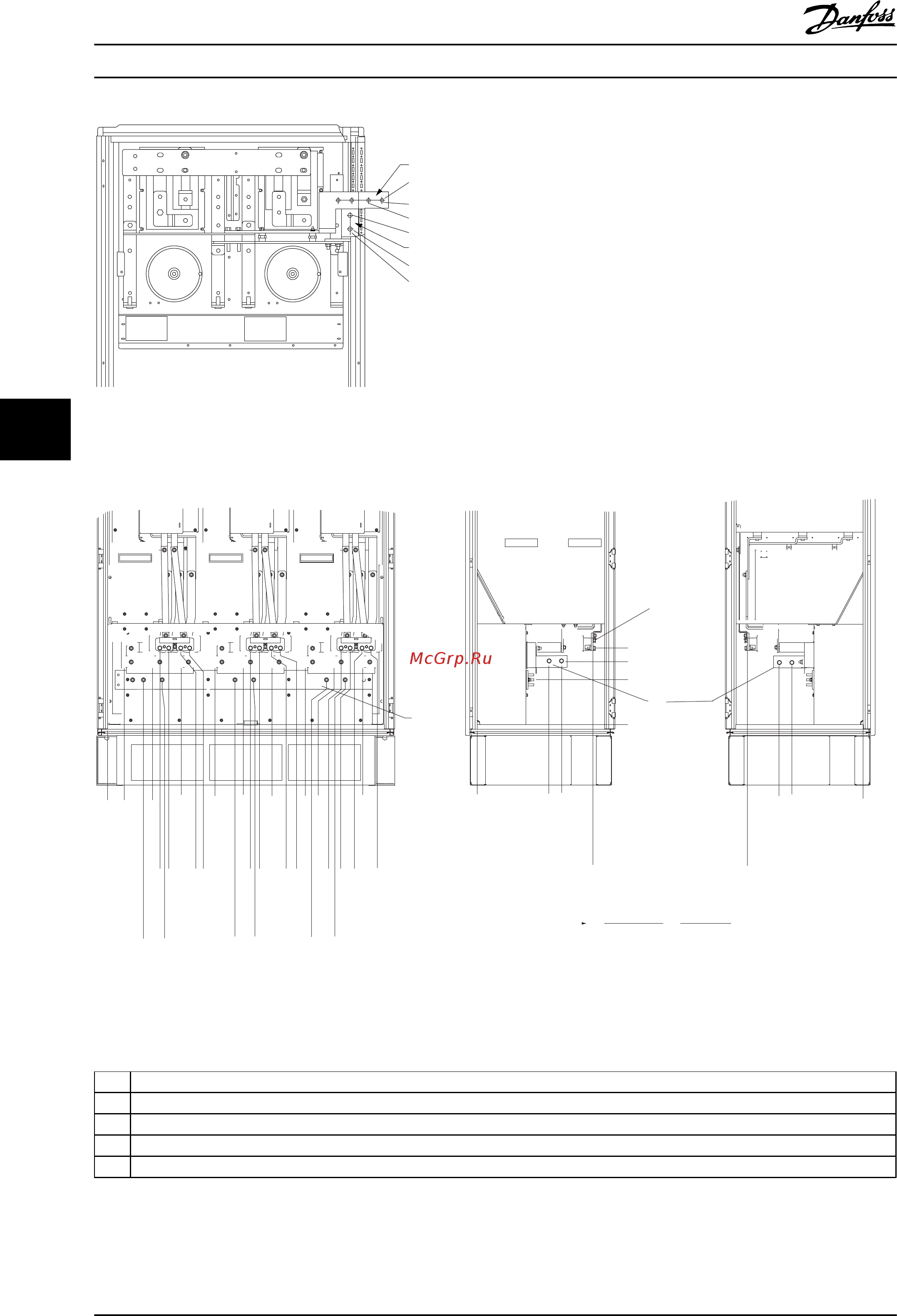 Danfoss VLT Automation Drive FC-302N132KT5 [166/306] Рисунок 6 8 расположение клемм клеммы генераторного режима для f1 и f3