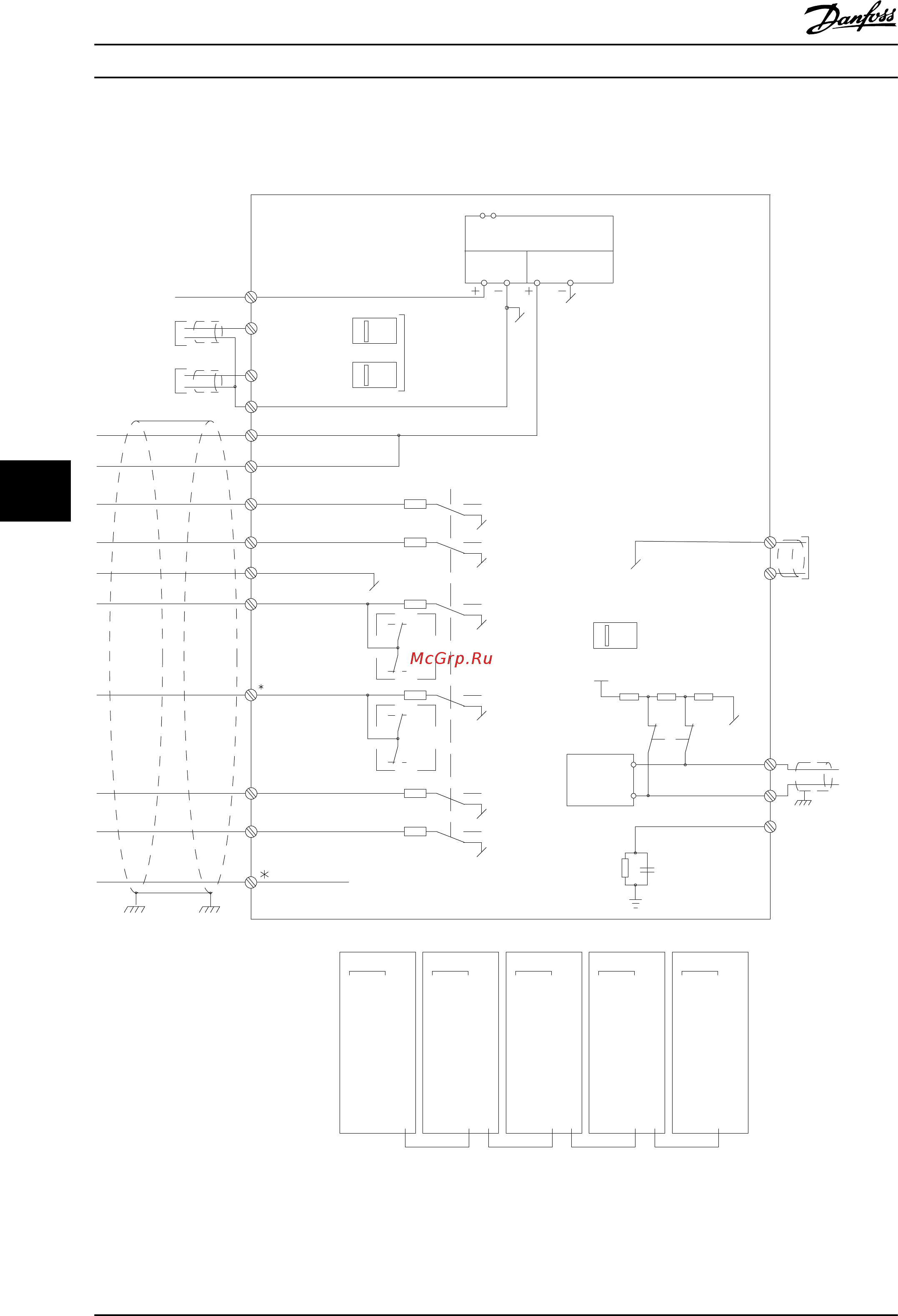 Danfoss VLT Automation Drive FC-302P800T5 [238/306] Импульсные кабели управления