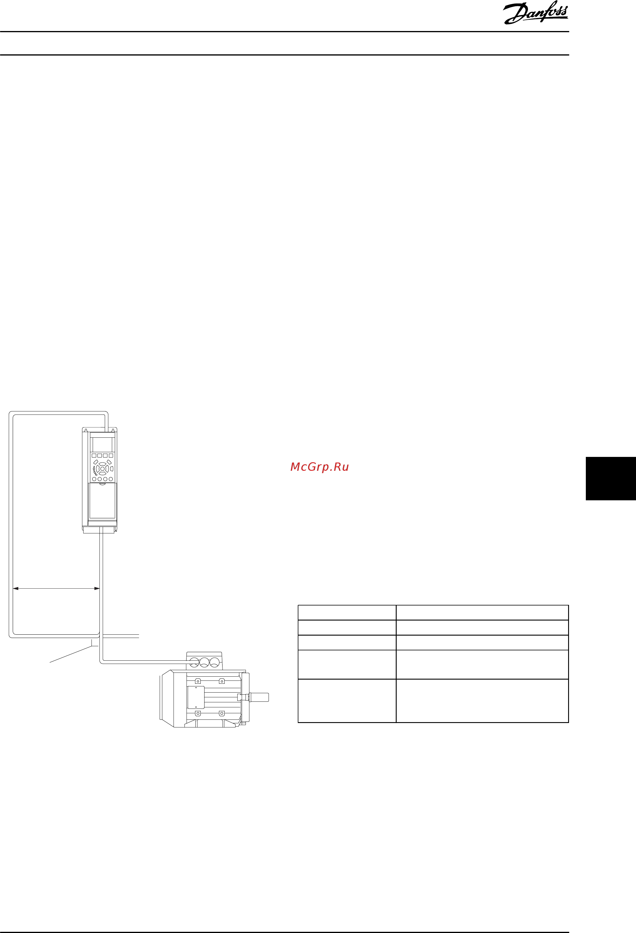 Danfoss VLT Automation Drive FC-302P800T5 [279/306] Установка и настройка rs 485